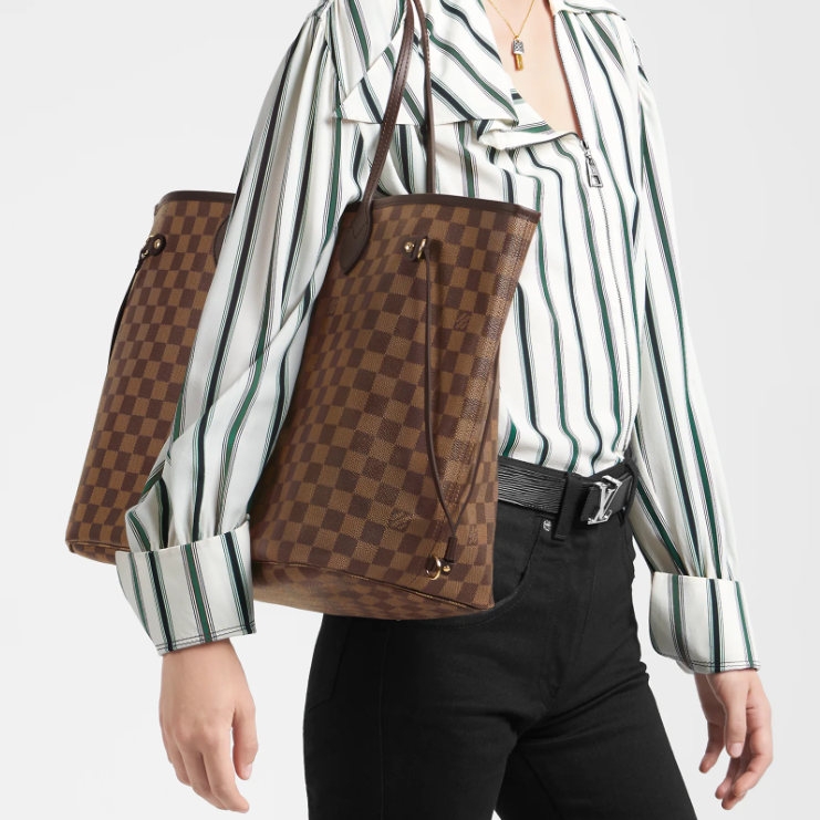 Louis Vuitton N41357 Neverfull Women Bags Red Size 32*29*17cm