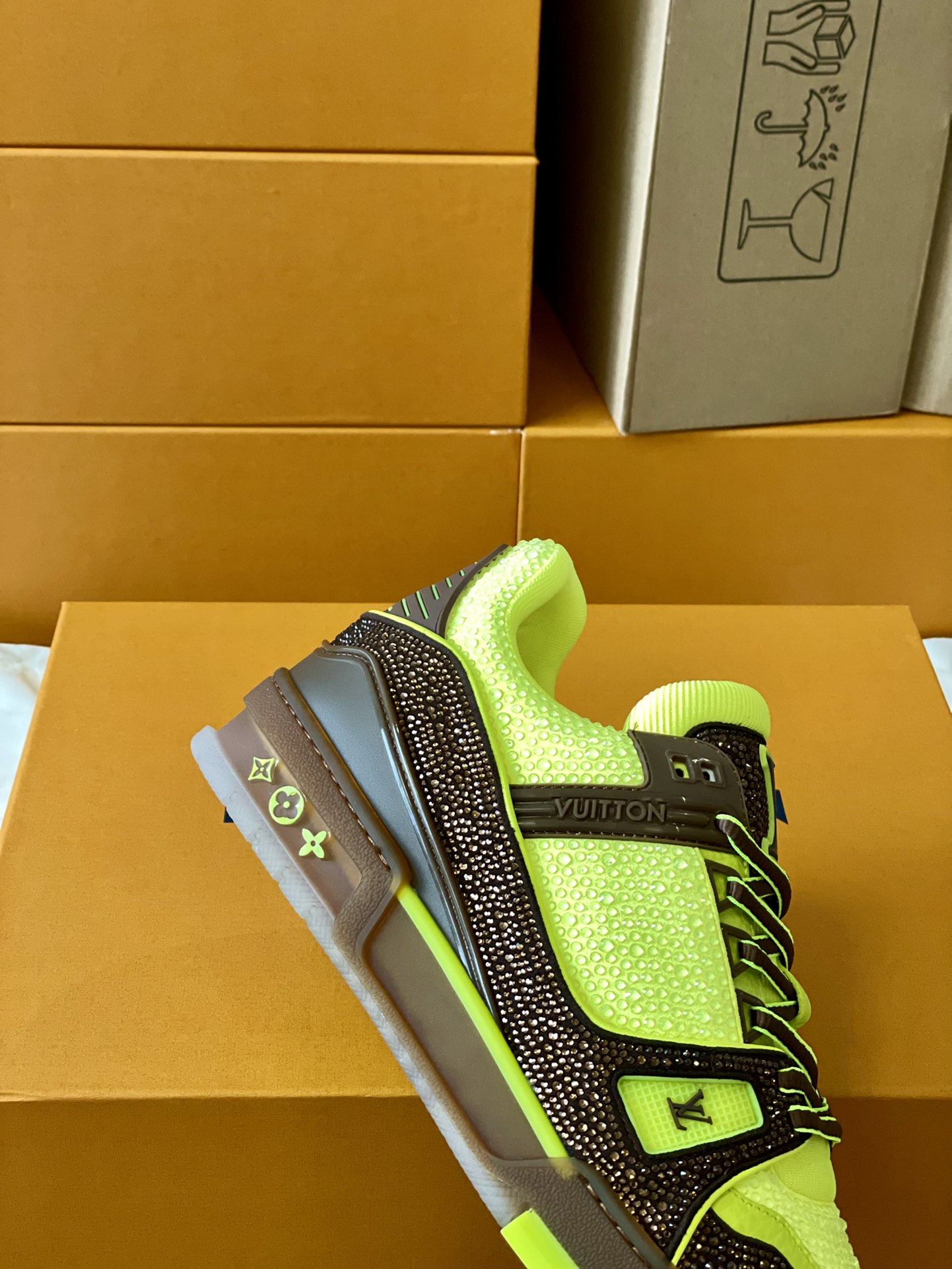 Louis Vuitton LV Trainer Diamond Sneaker Size 36-46