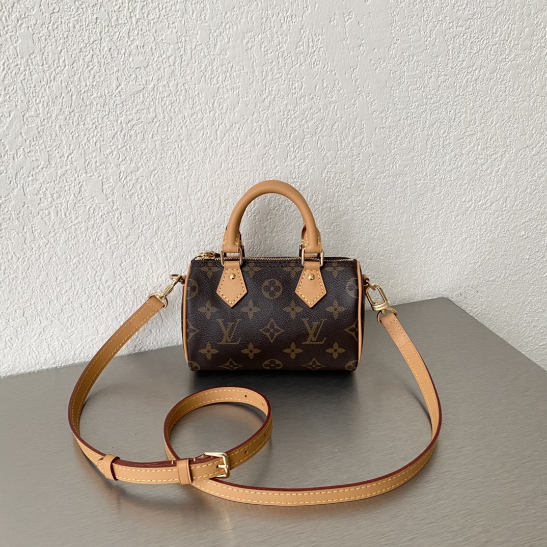 Louis Vuitton M81085 Nano Speedy Women Bags Size 16*10*7.5cm