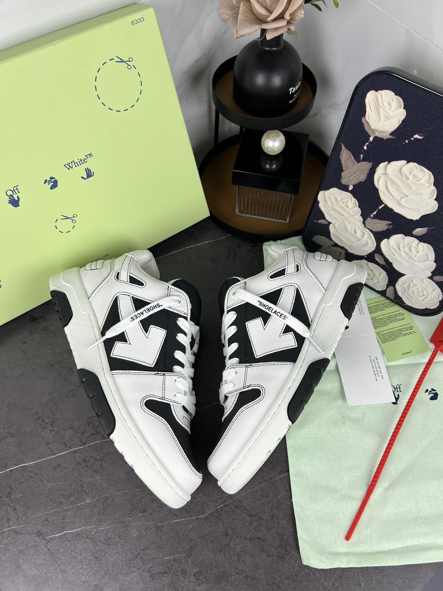 OFF White Out of Office Calf Leather Sneaker Size 36-46