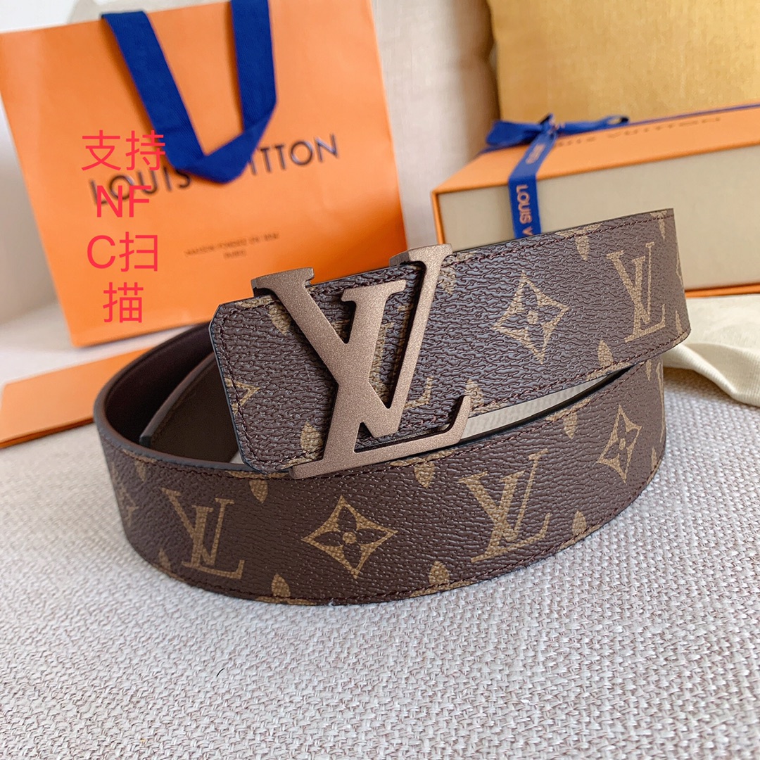Louis Vuitton Men Belt Width 4cm