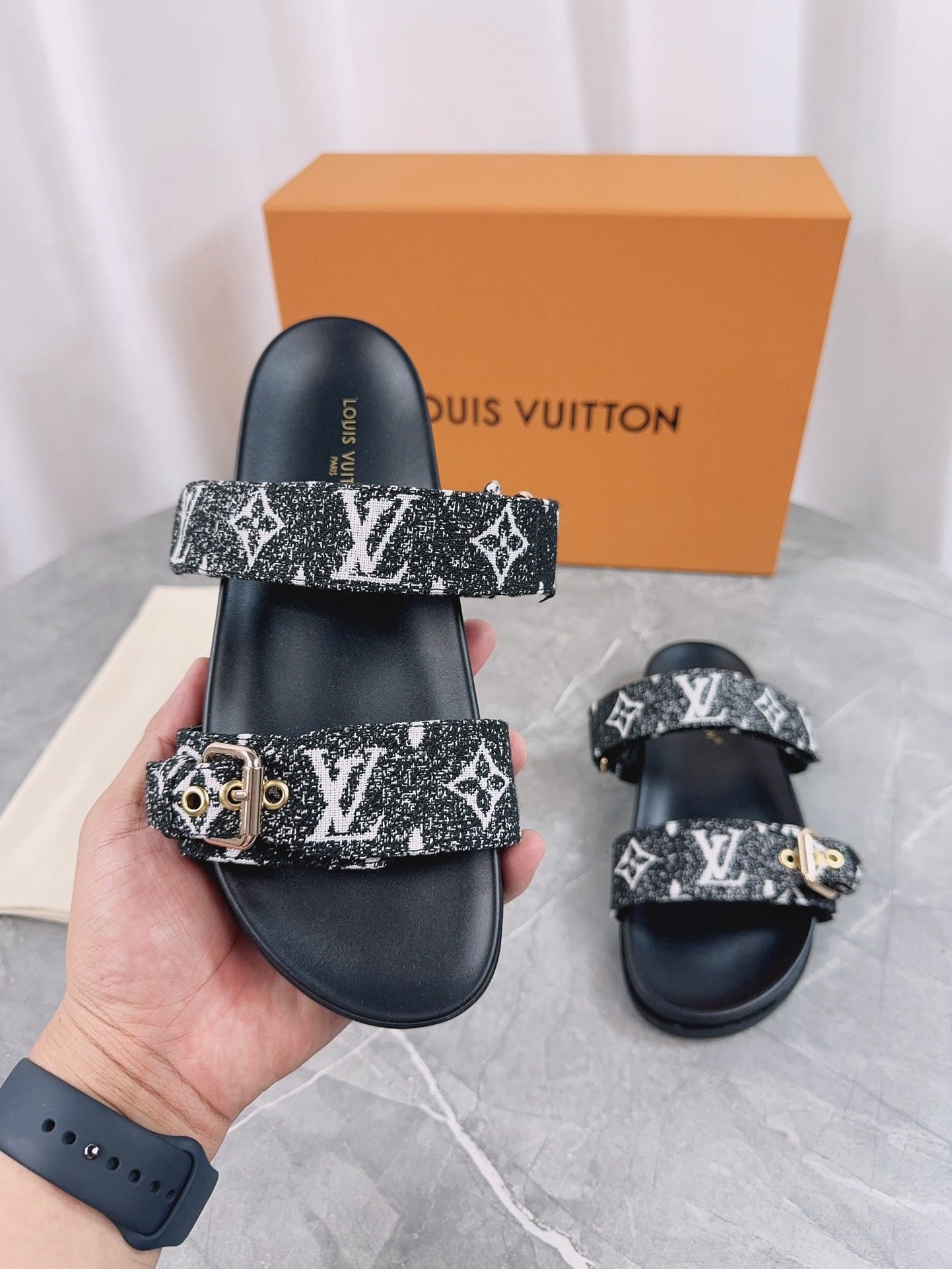 Louis Vuitton Pool Pillow Flat Comfort Slippers Size 36-46