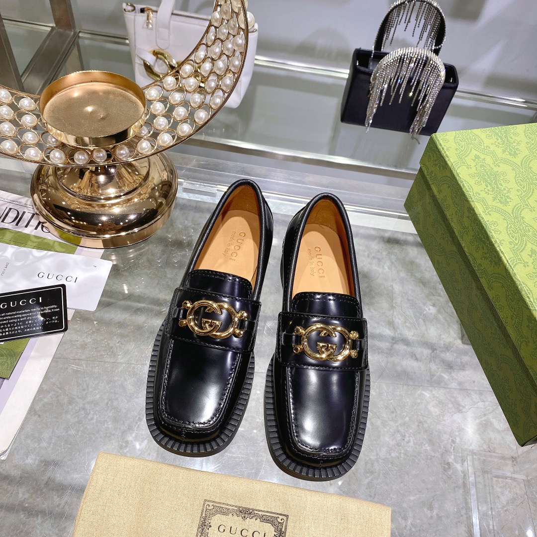 Gucci Loafers with Interlocking G Size 35-41 3-Color