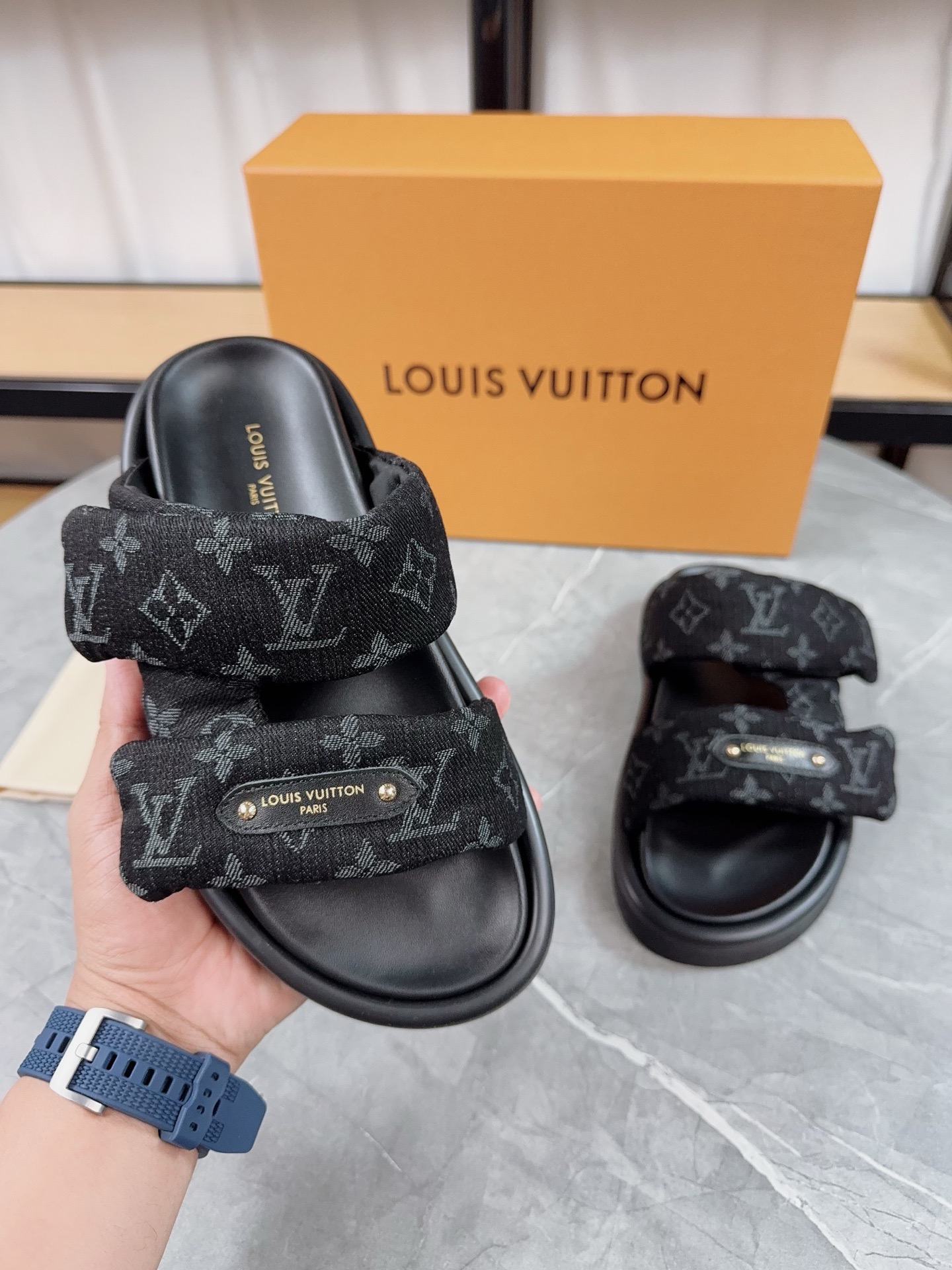 Louis Vuitton Pool Pillow Flat Comfort Slippers Size 36-46