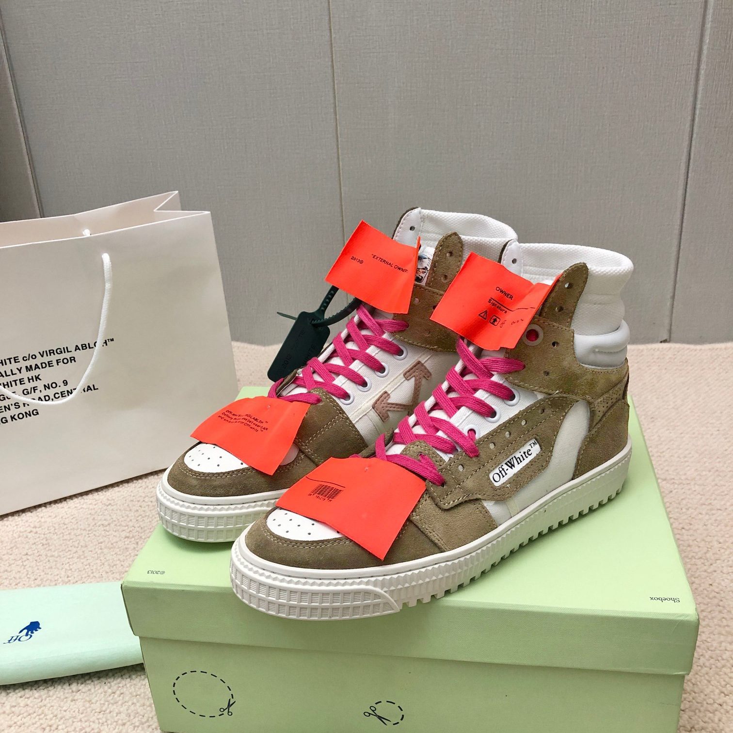 OFF White 3.0 Off Court Suede Canves Sneaker Size 35-45   11-Color