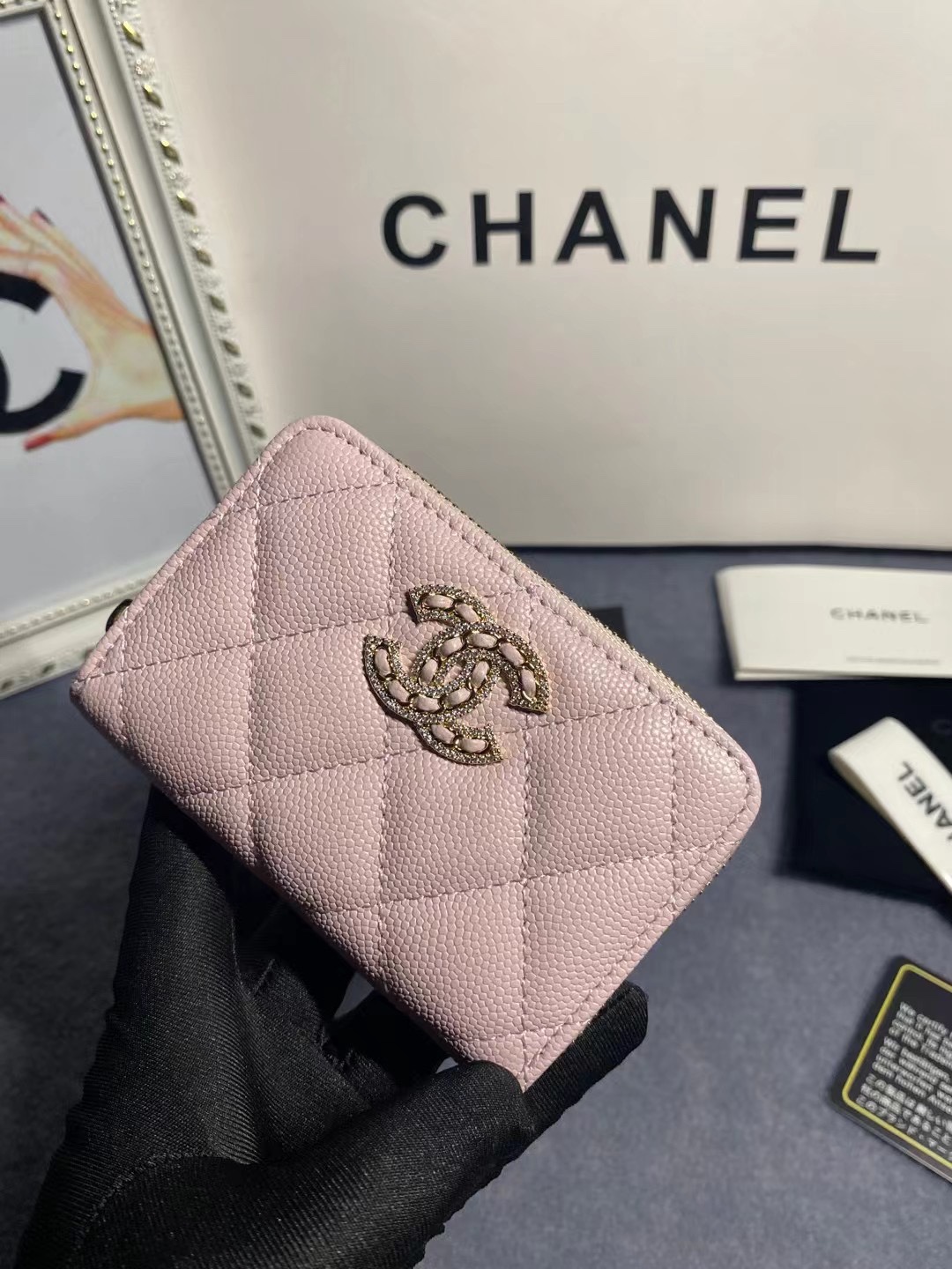 Chanel Card Holder Size 11*7*2cm