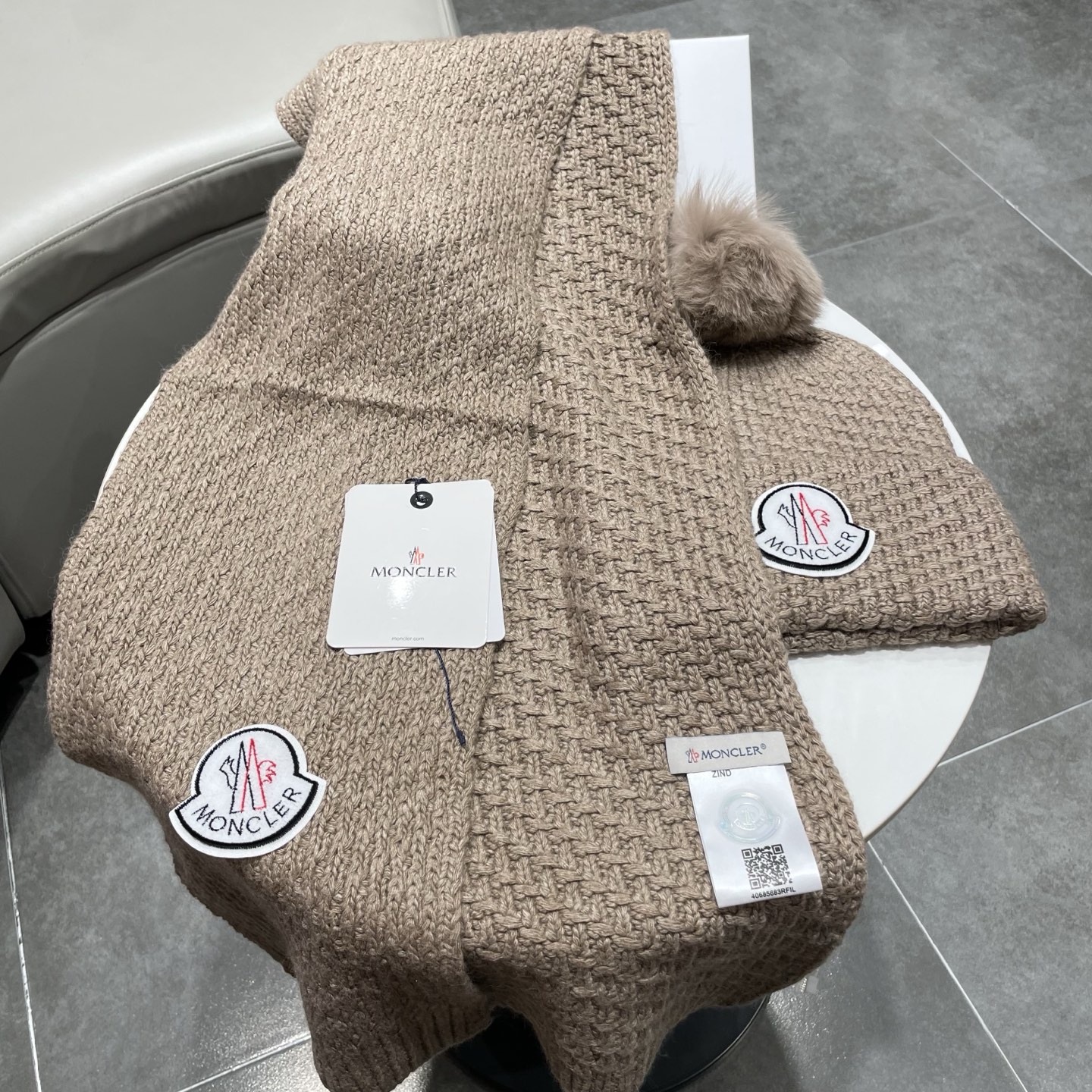 Moncler Knitted Hat+Scarf
