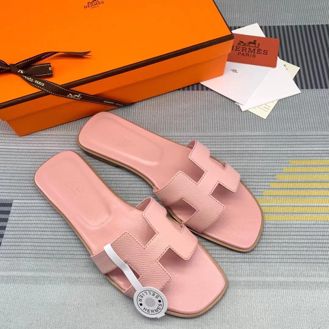 Hermes Oran Slippers Size 35-41 14-Color