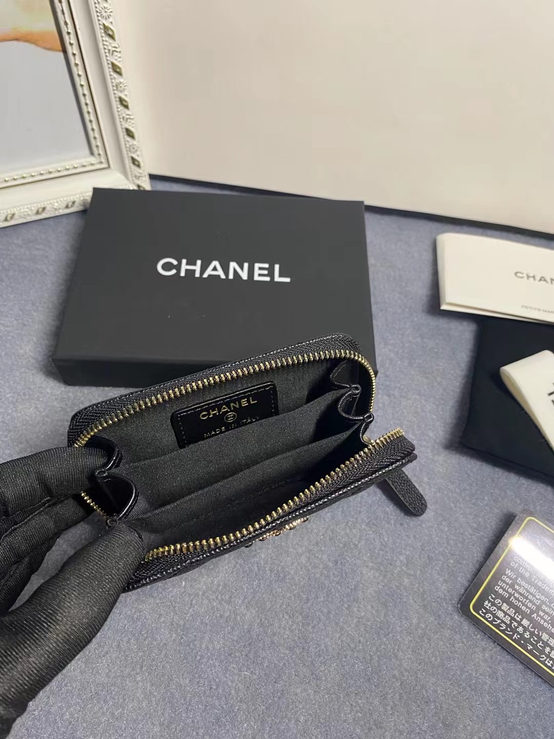 Chanel Card Holder Size 11*7*2cm