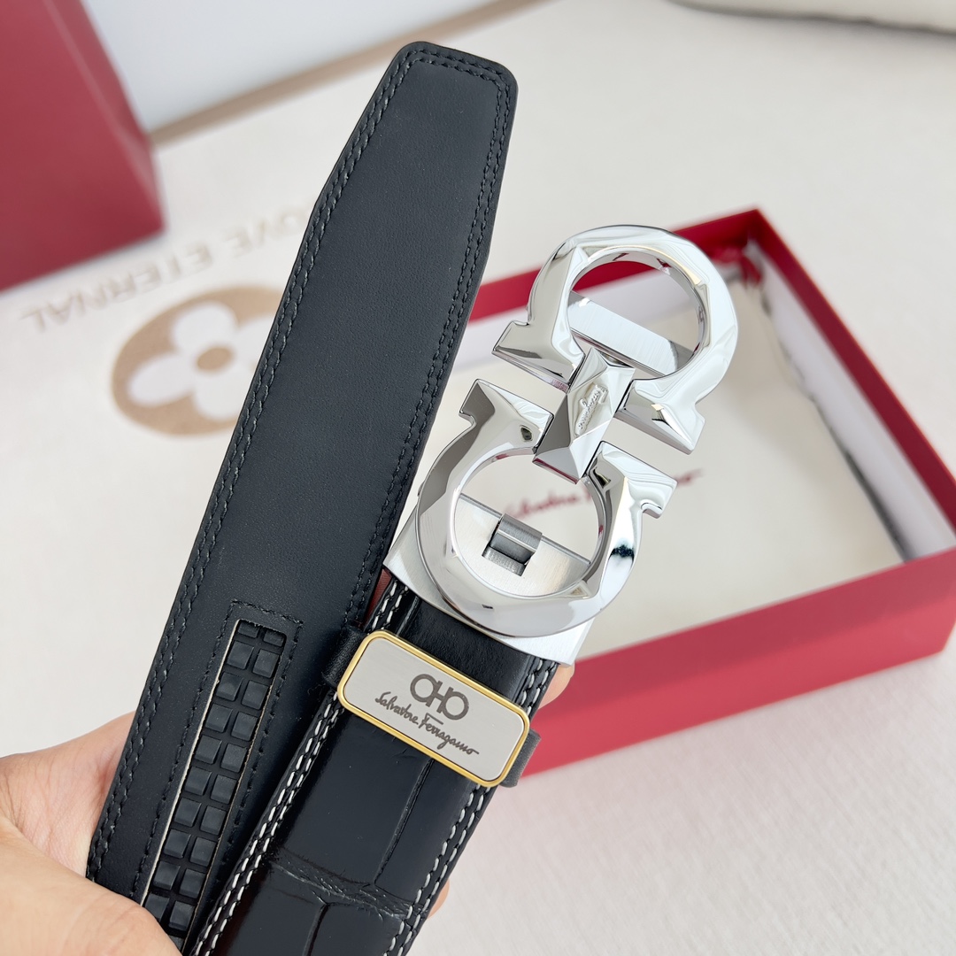Ferragamo Men Belt Width 3.5cm