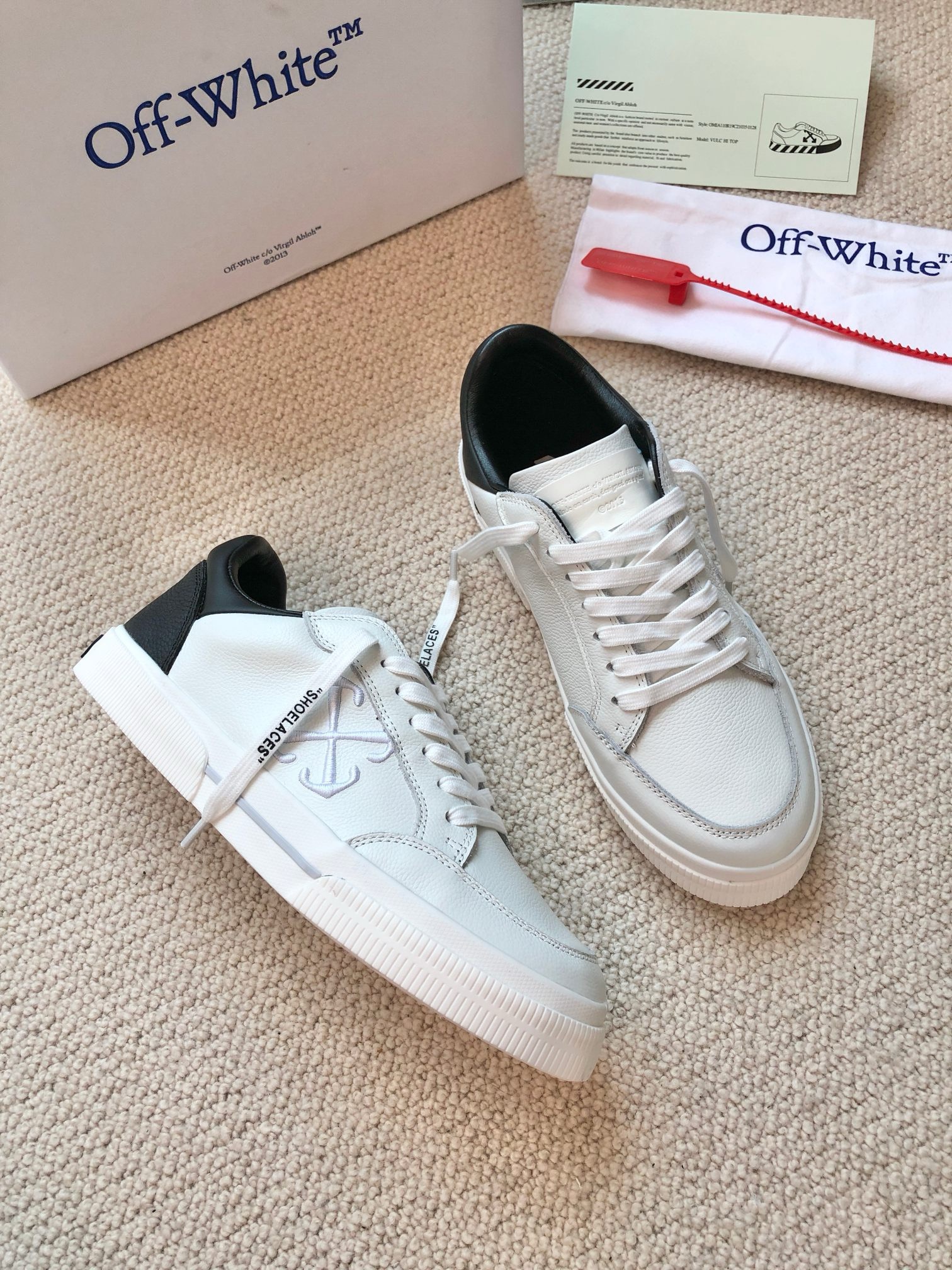 OFF White 2024ss New Low Vulcanized Sneaker Size 36-45