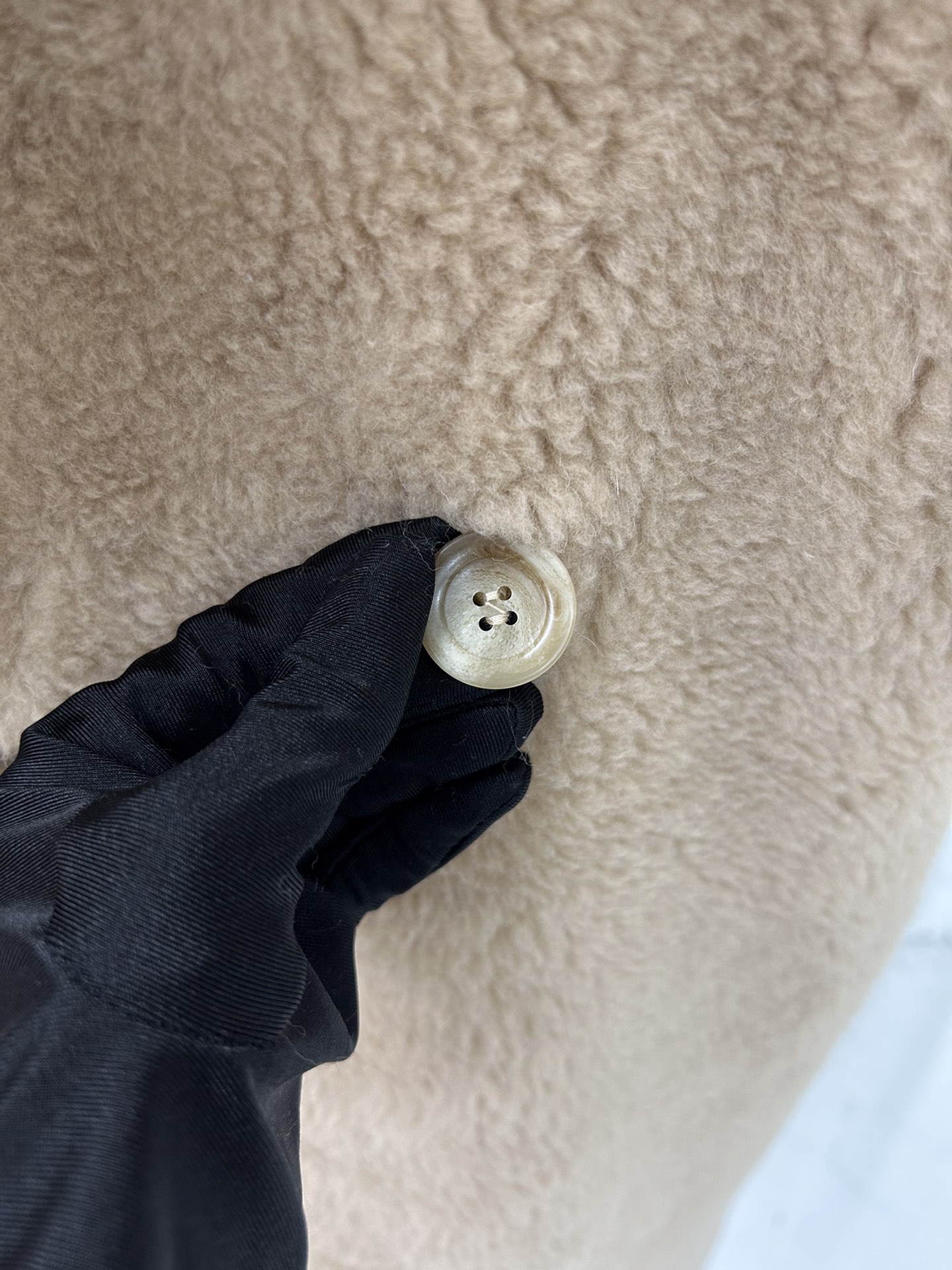 Max Mara Teddy fur long coat Size XS-M