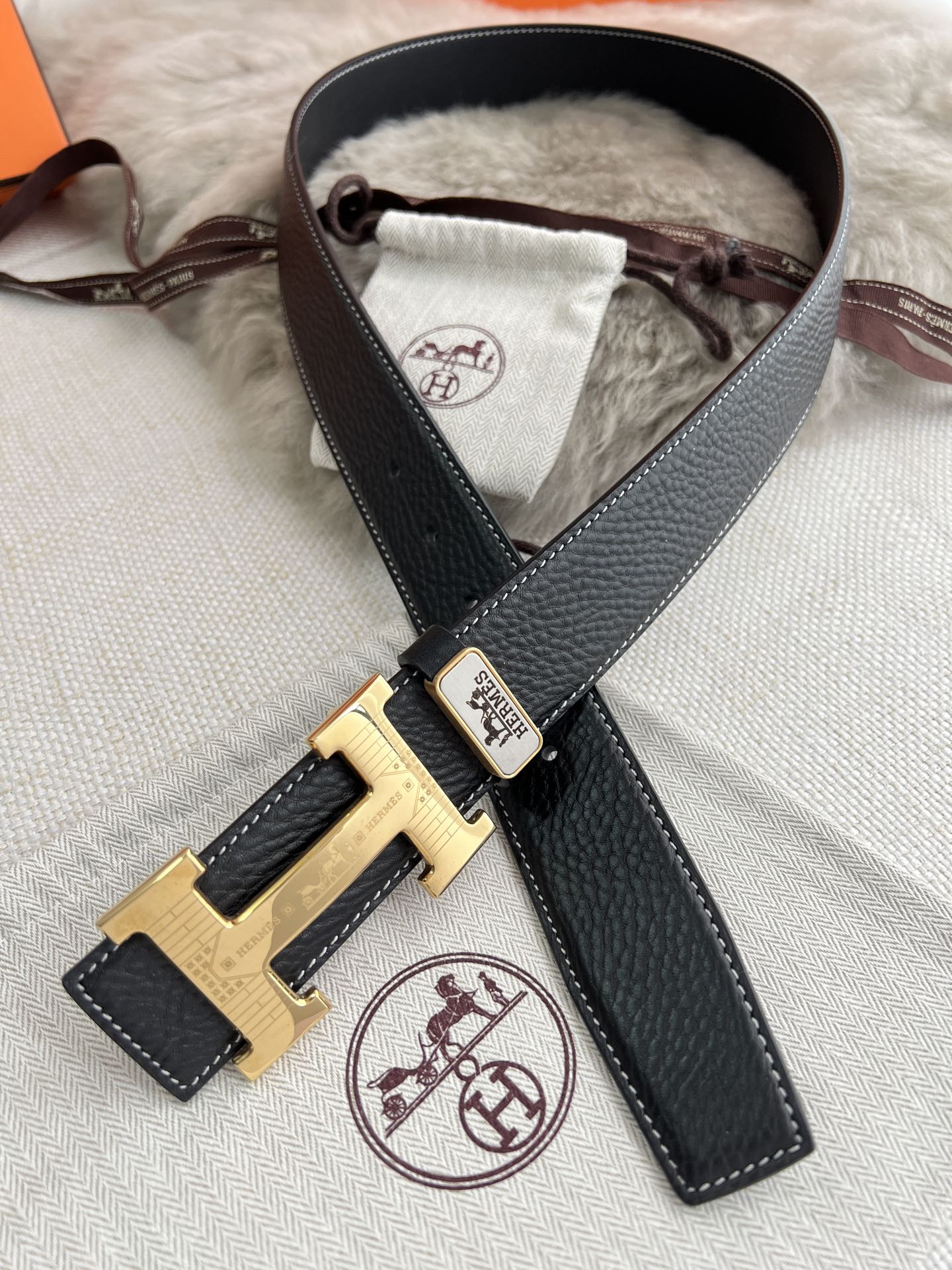 Hermes Men Belt Width 3.8cm