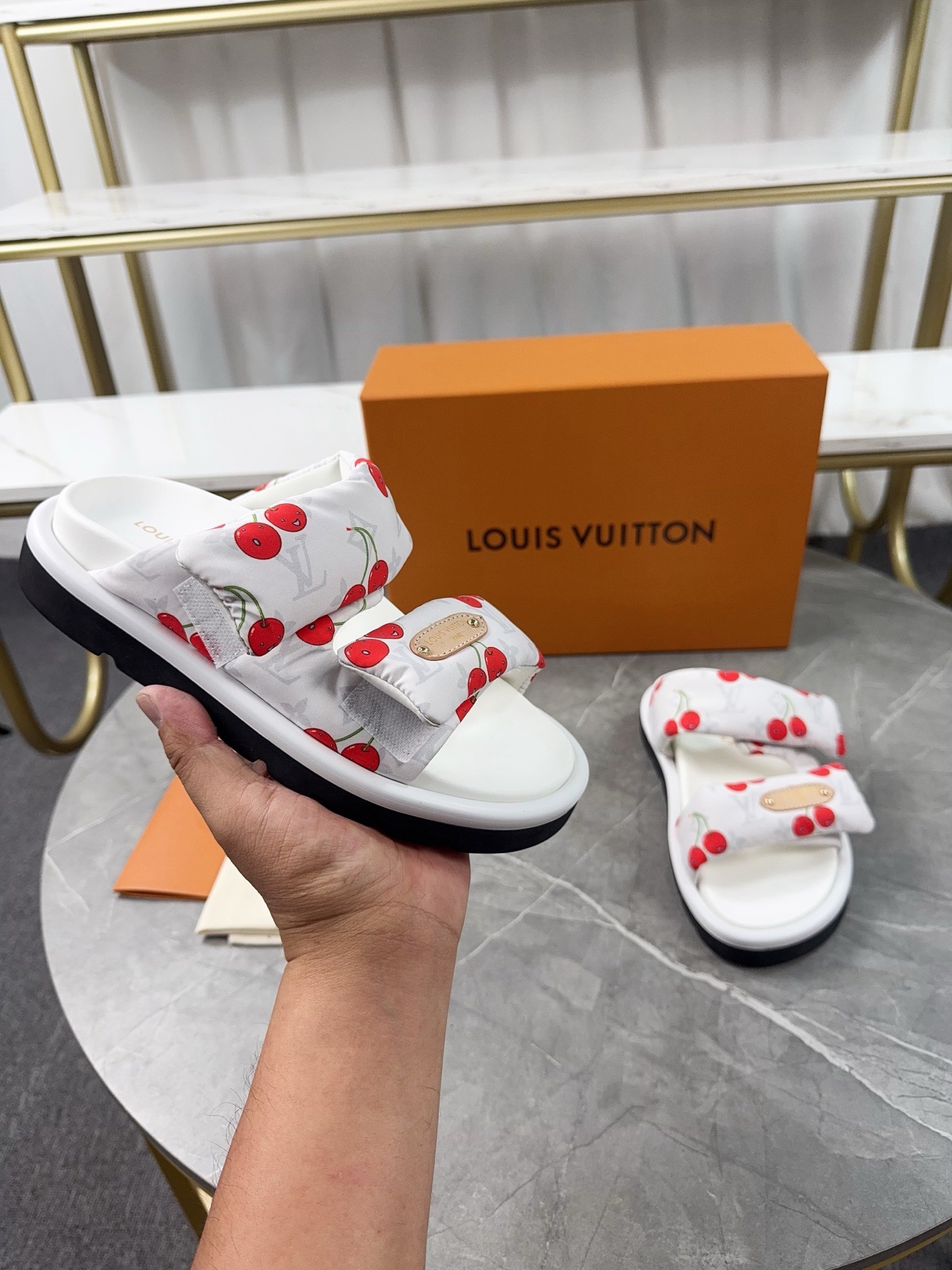 Louis Vuitton Pool Pillow Flat Comfort Slippers Size 36-46