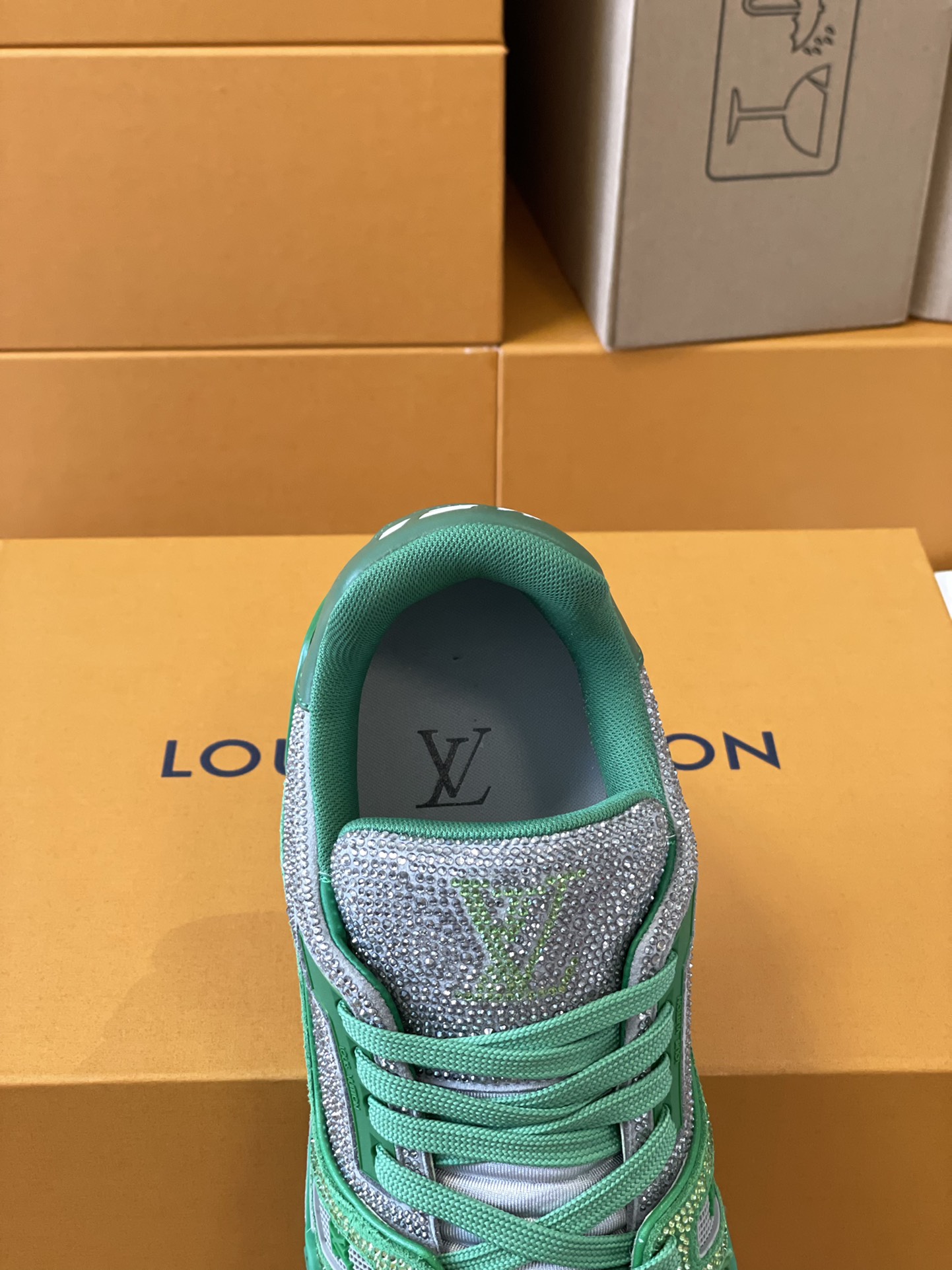 Louis Vuitton LV Trainer Diamond Sneaker Size 36-46