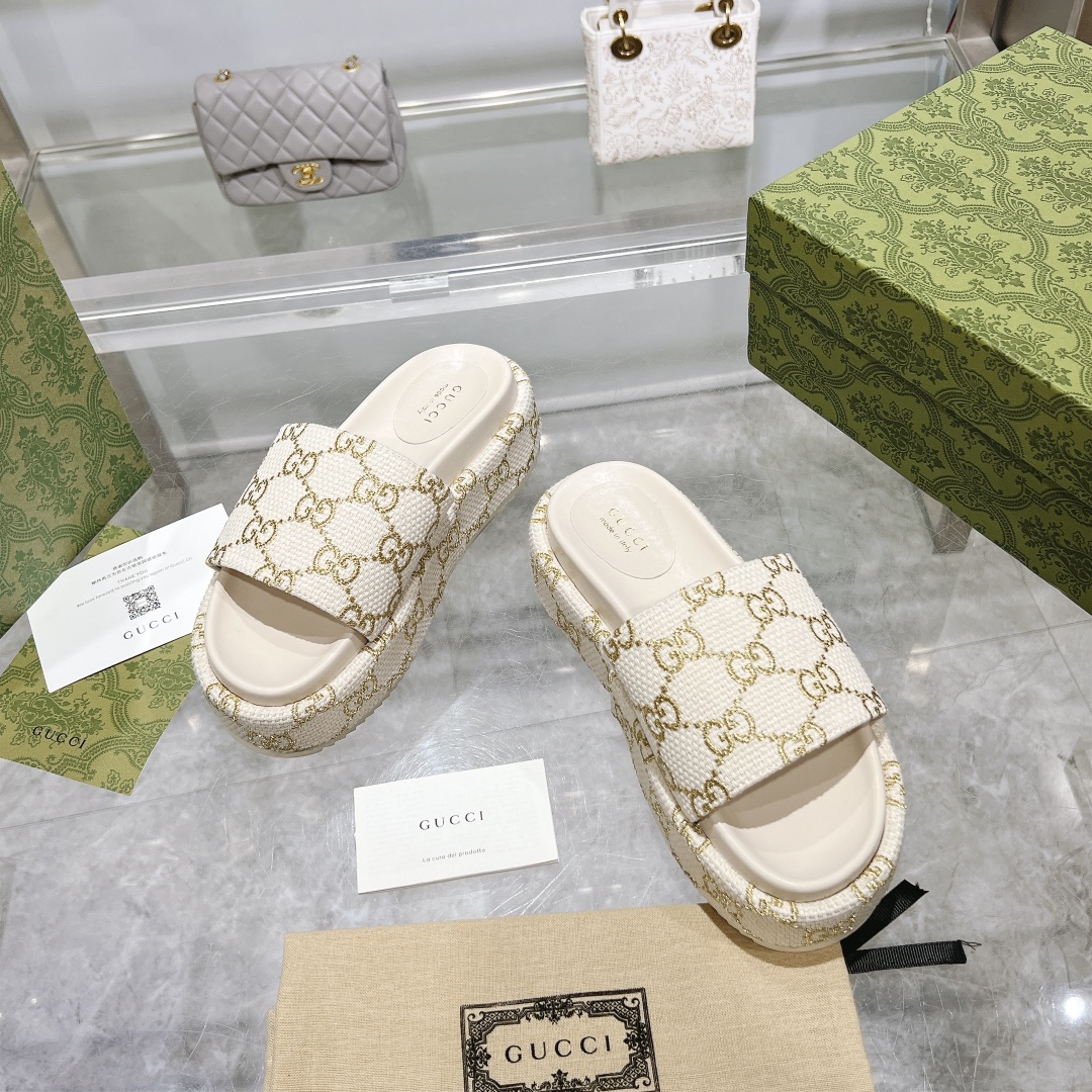 Gucci Platform Sandal Slippers Size 36-41
