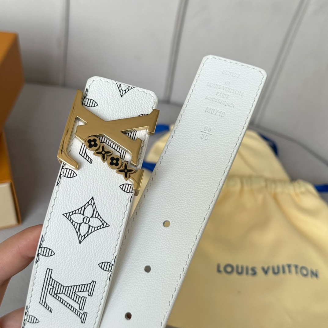 Louis Vuitton Men Belt Width 4cm