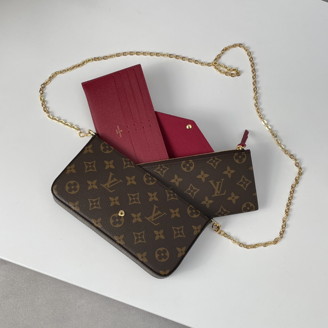 Louis Vuitton M61276 Félicie Pochette Women Bags Size 21*12*3cm