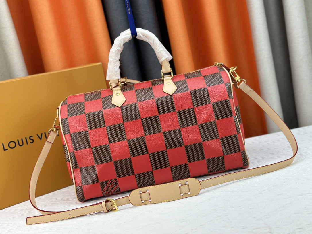 Louis Vuitton M24422 Speedy P9 Bandoulière 40 Monogram Leather Pharrell Williams Travel Bags Size 40*26*23cm