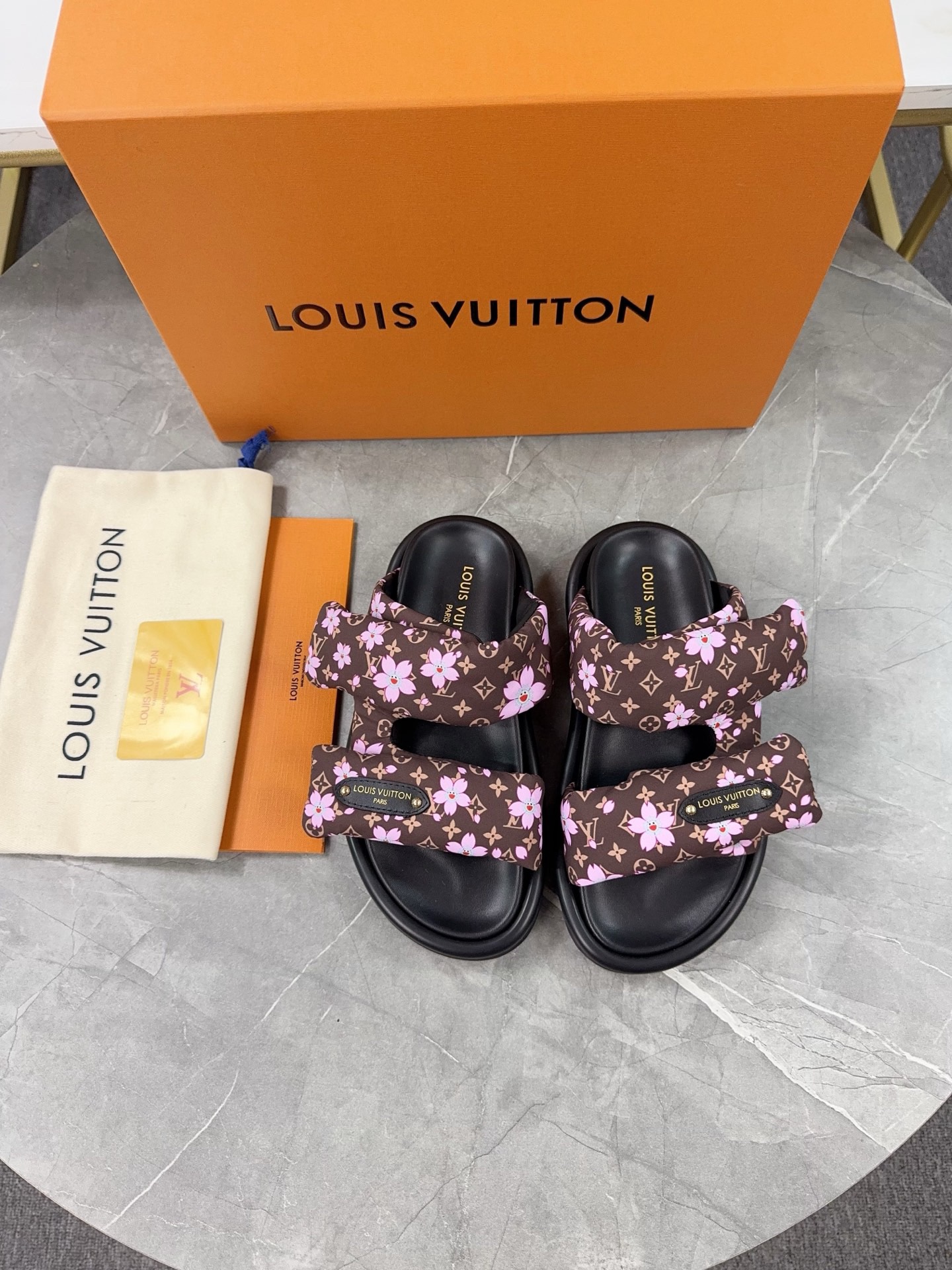 Louis Vuitton Pool Pillow Flat Comfort Slippers Size 36-46