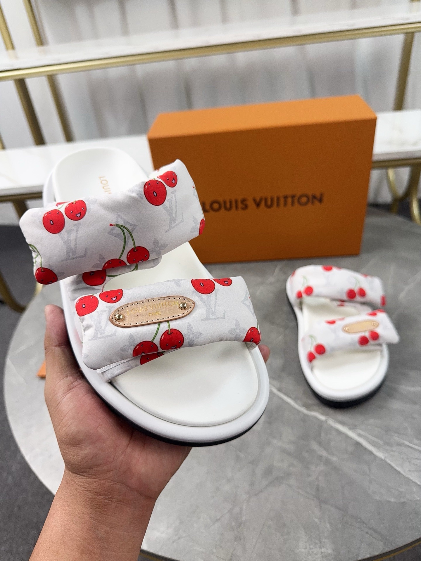Louis Vuitton Pool Pillow Flat Comfort Slippers Size 36-46