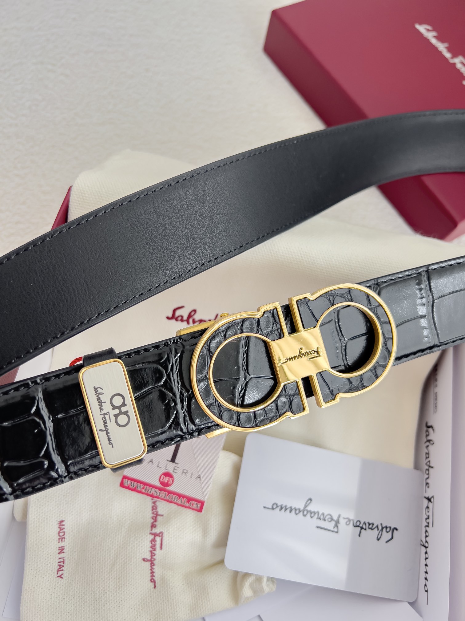 Ferragamo Men Belt Width 3.5cm