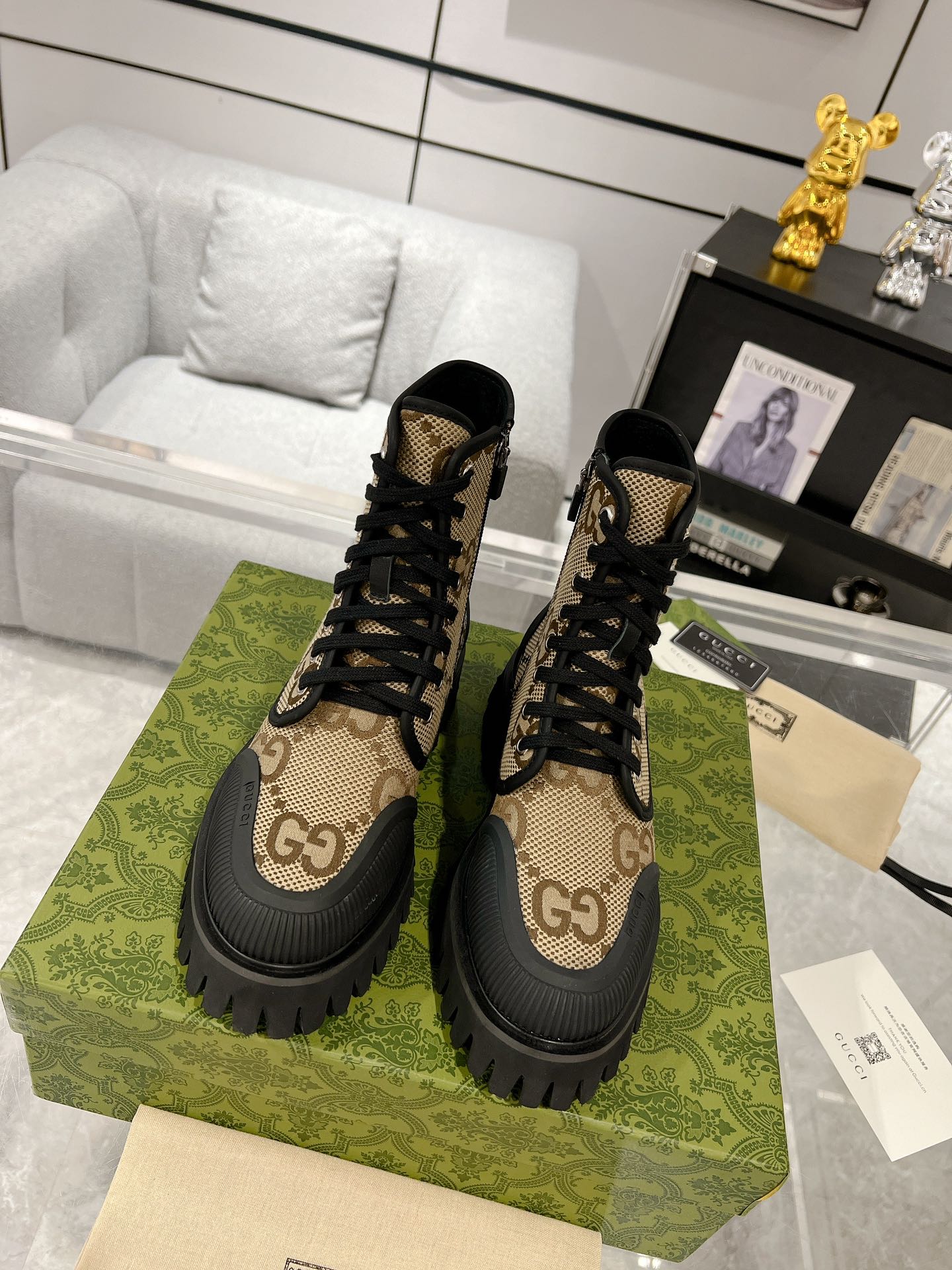 Gucci 23ss Women Boots Size 36-46