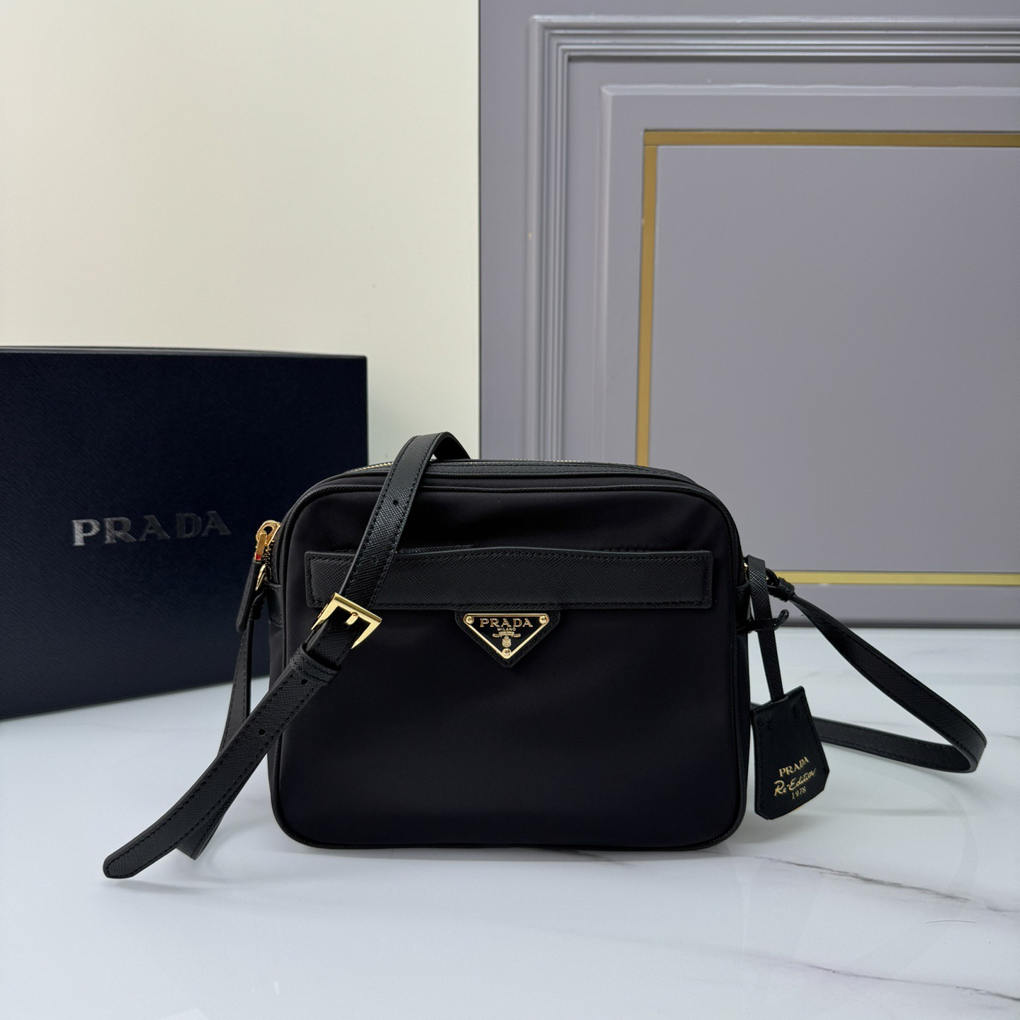 Prada 1BH218 Re-Edition 1978 Re-Nylon Shoulder Bags Size 21*17*8cm`