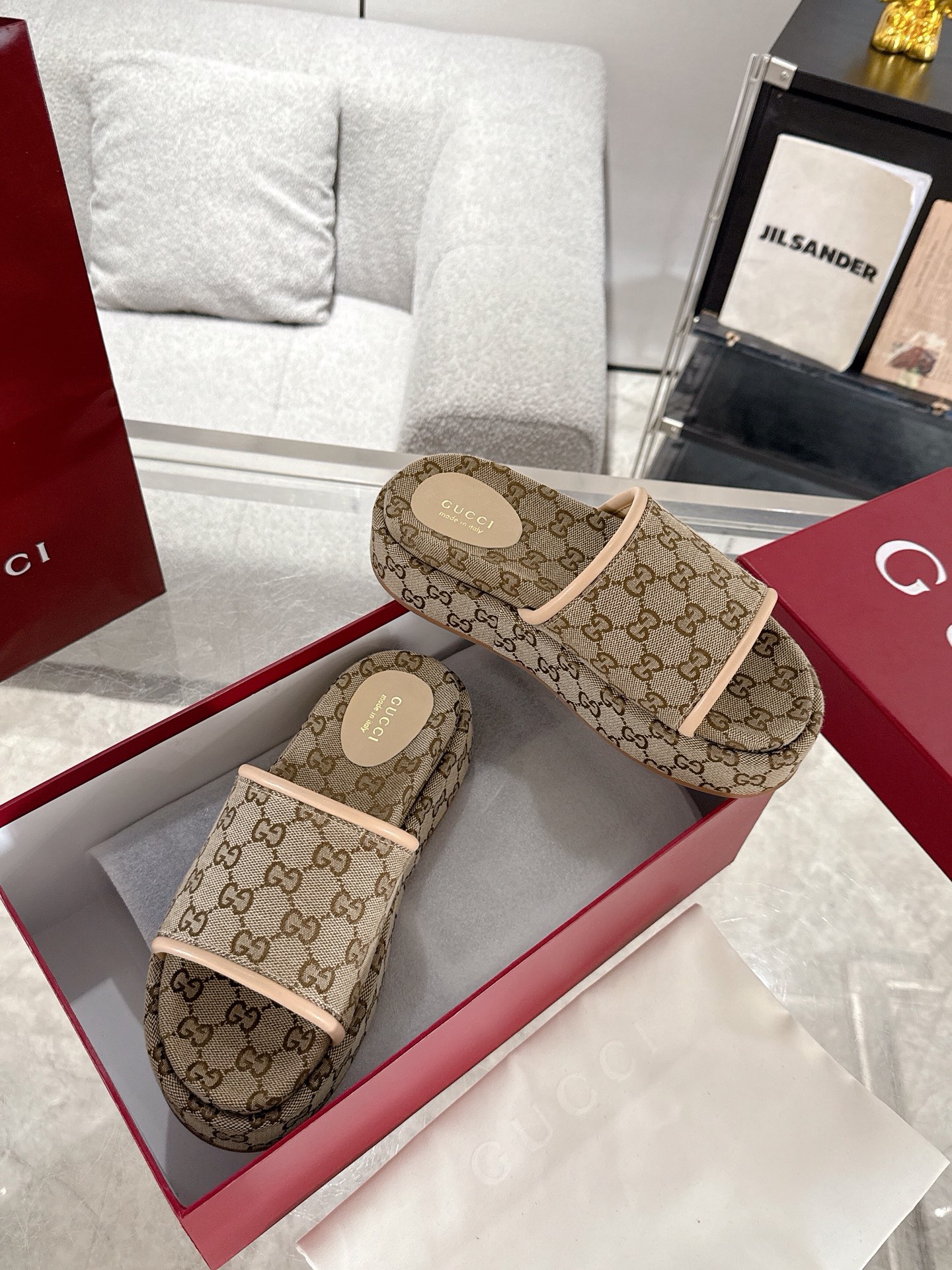 Gucci Platform Sandal Slippers Size 36-44