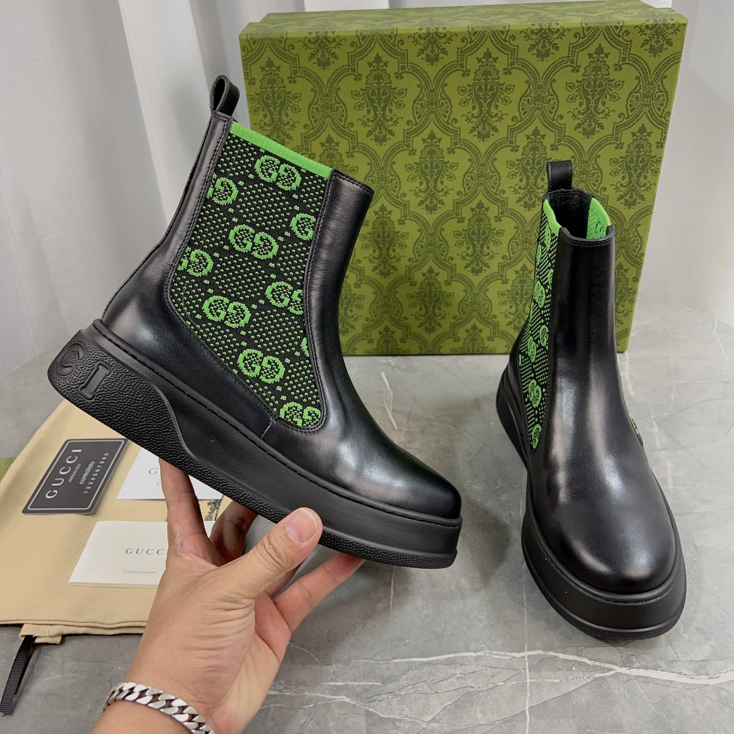 Gucci 23fw New Boots Unisex Size 35-46