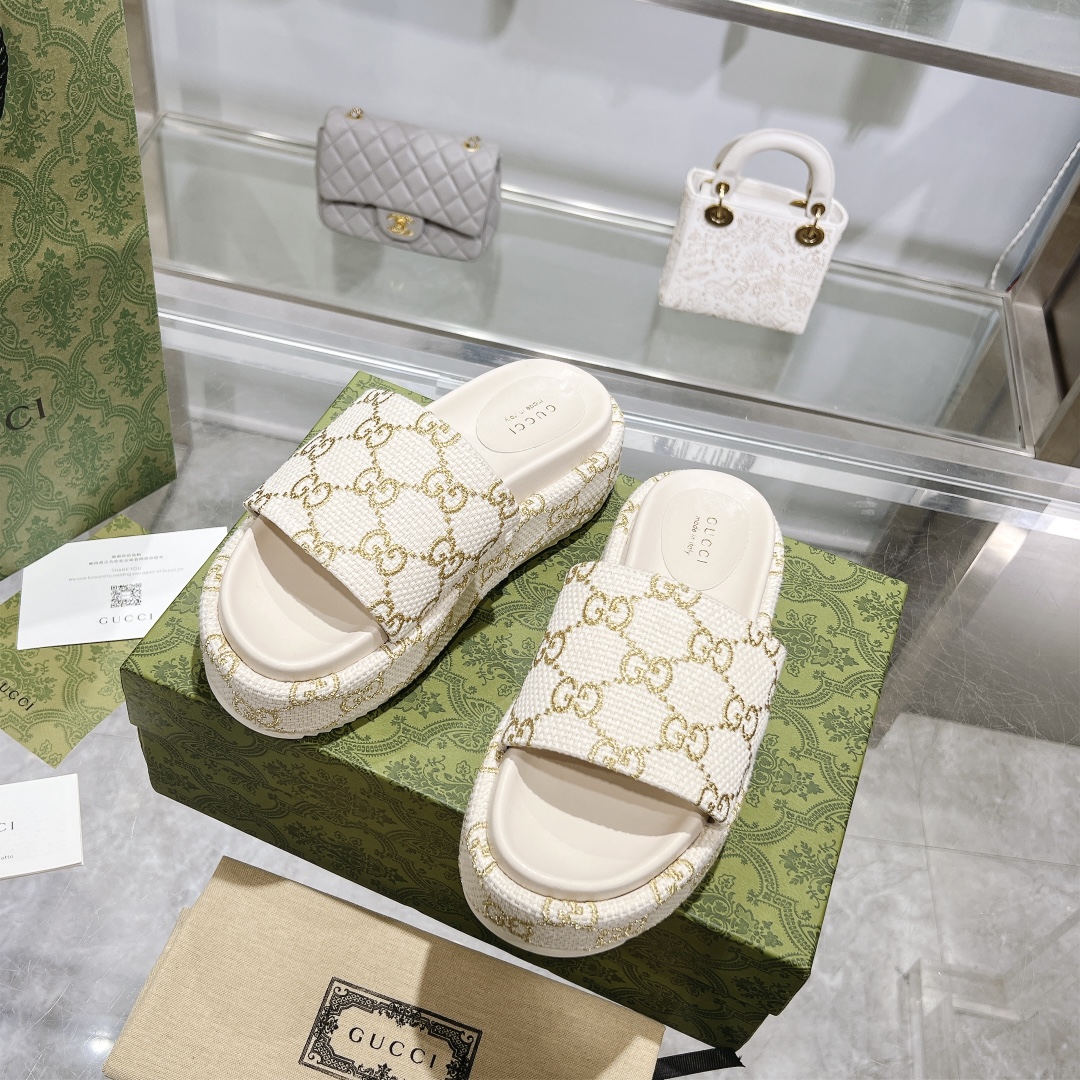 Gucci Platform Sandal Slippers Size 36-41