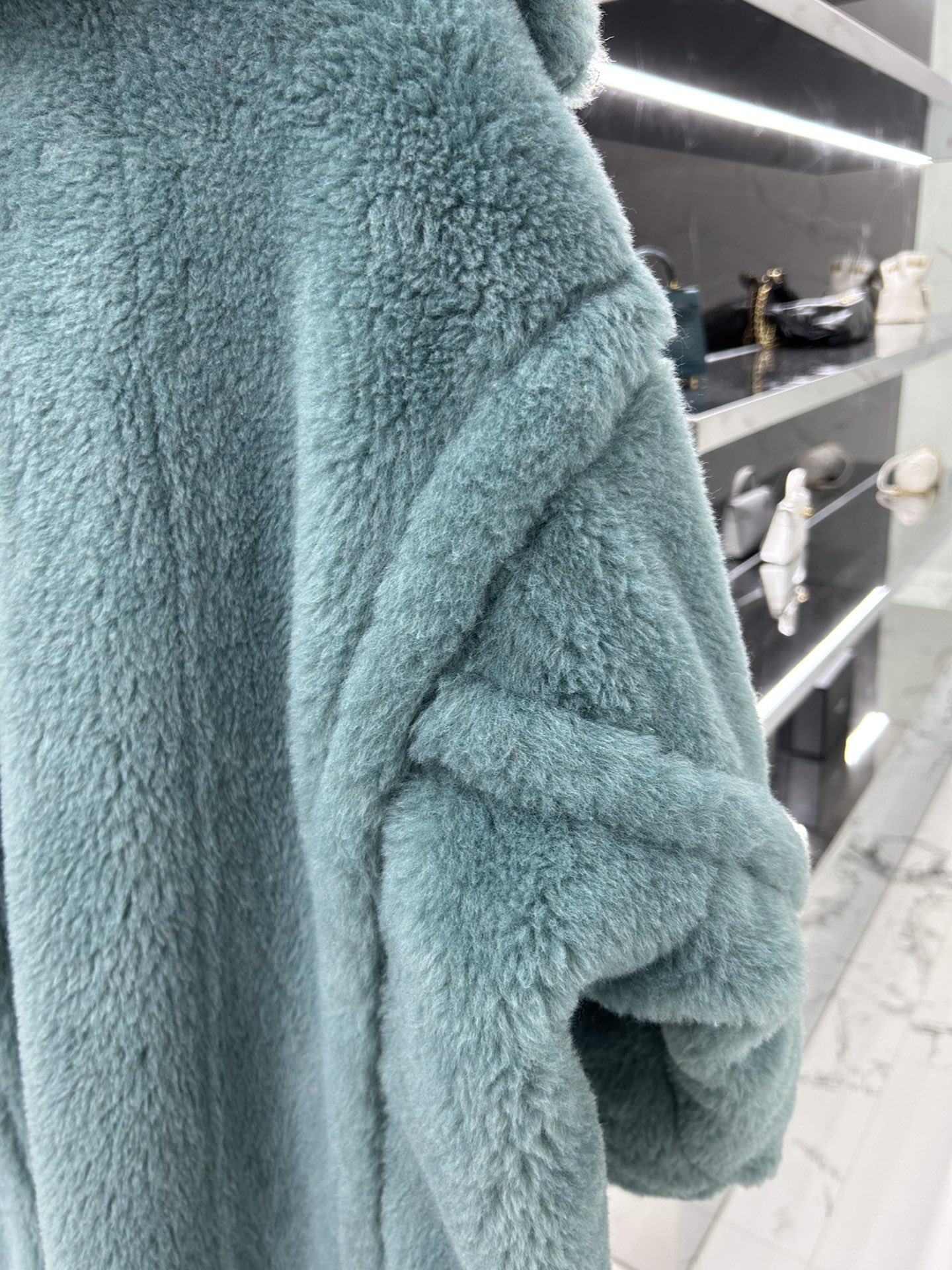 Max Mara Teddy fur long coat Size XS-M