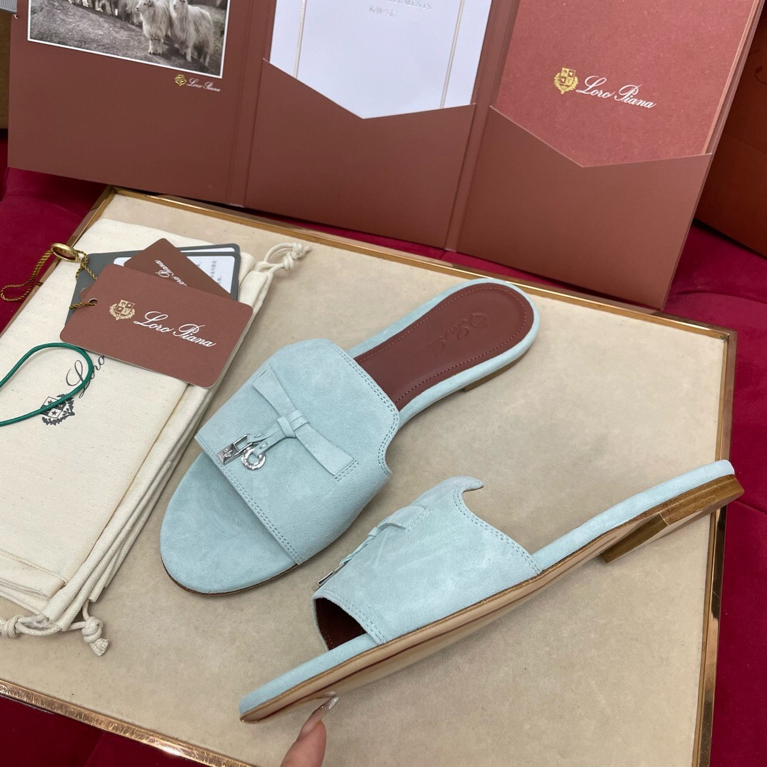 Loro Piana Charms Slipper Women Slippers Size 36-41