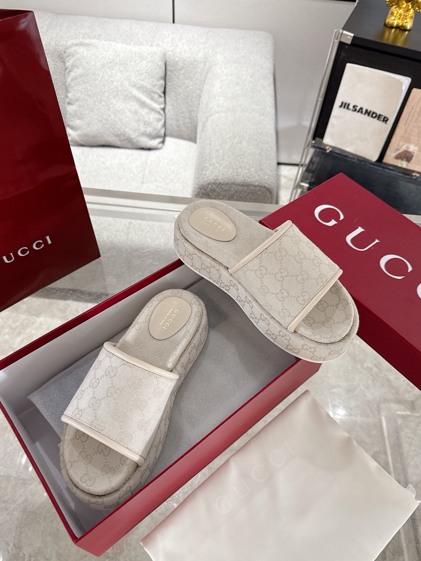 Gucci Platform Sandal Slippers Size 36-44