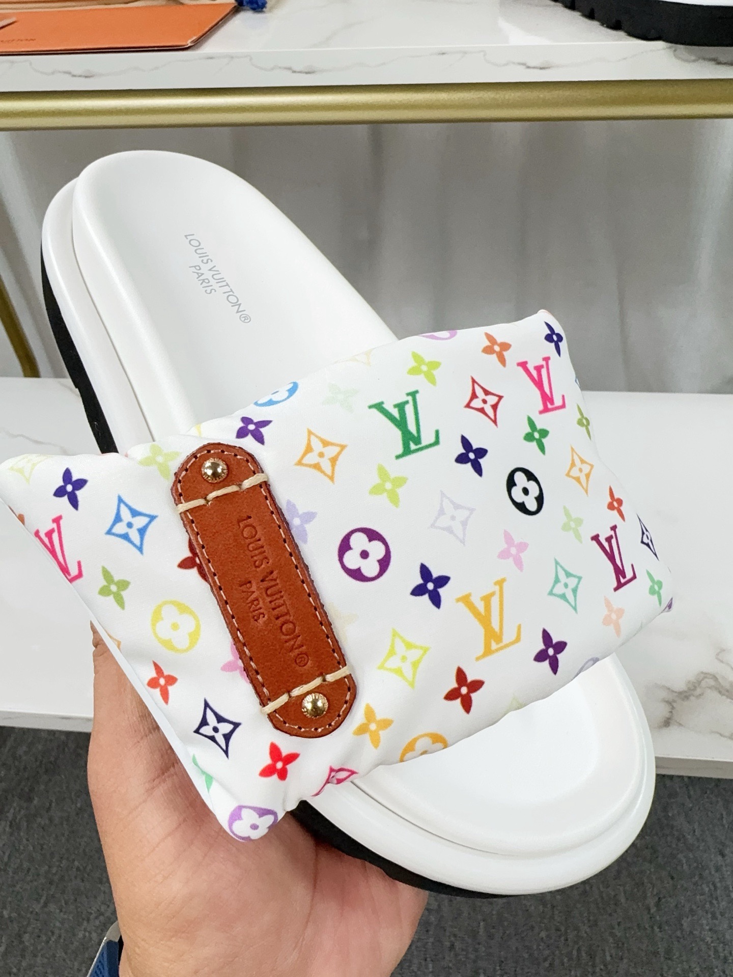 Louis Vuitton Pool Pillow Flat Comfort Slippers Size 36-46