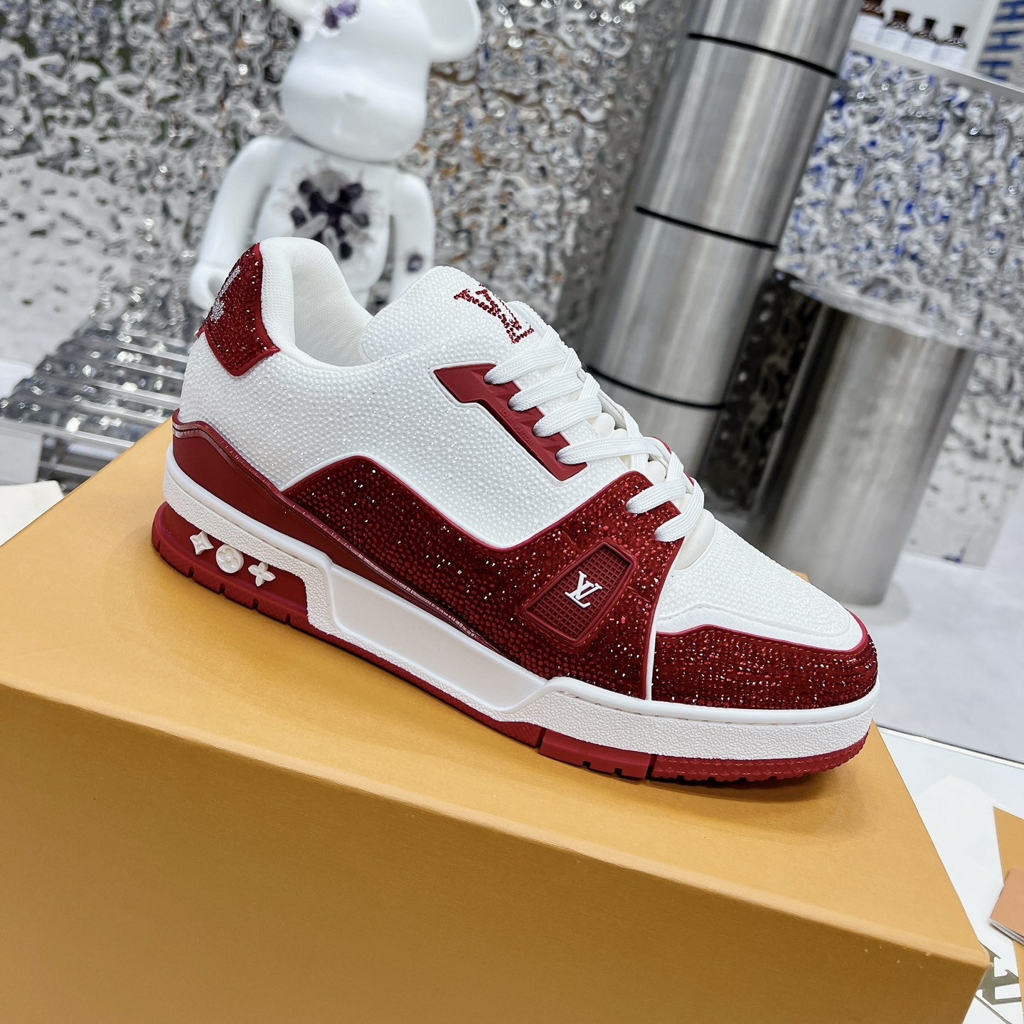 Louis Vuitton LV Trainer Diamond Sneaker Size 36-46