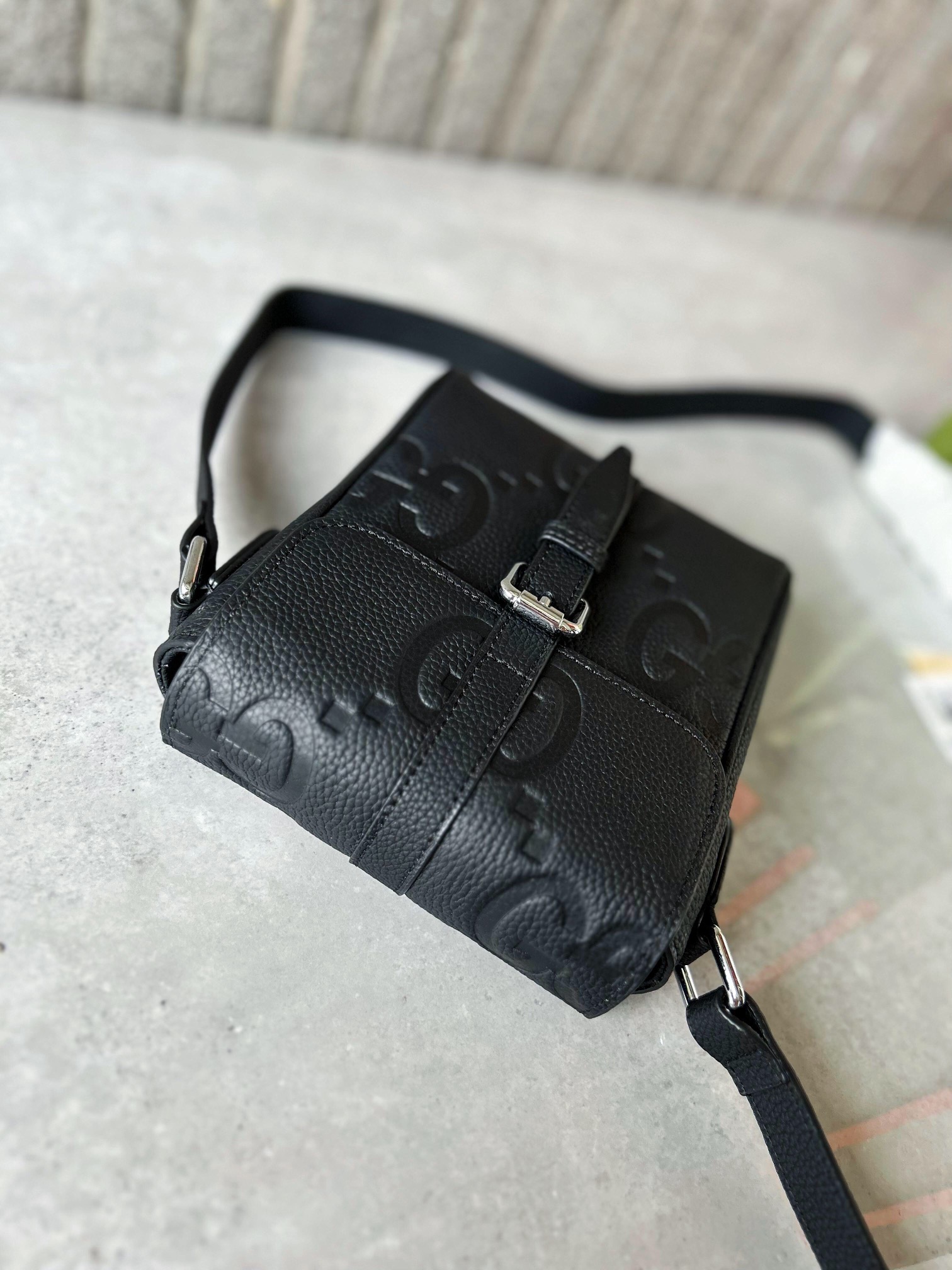 Gucci Kleine Mit Jumbo GG Shoulder Bags Size 14.5*18.5*4.5cm