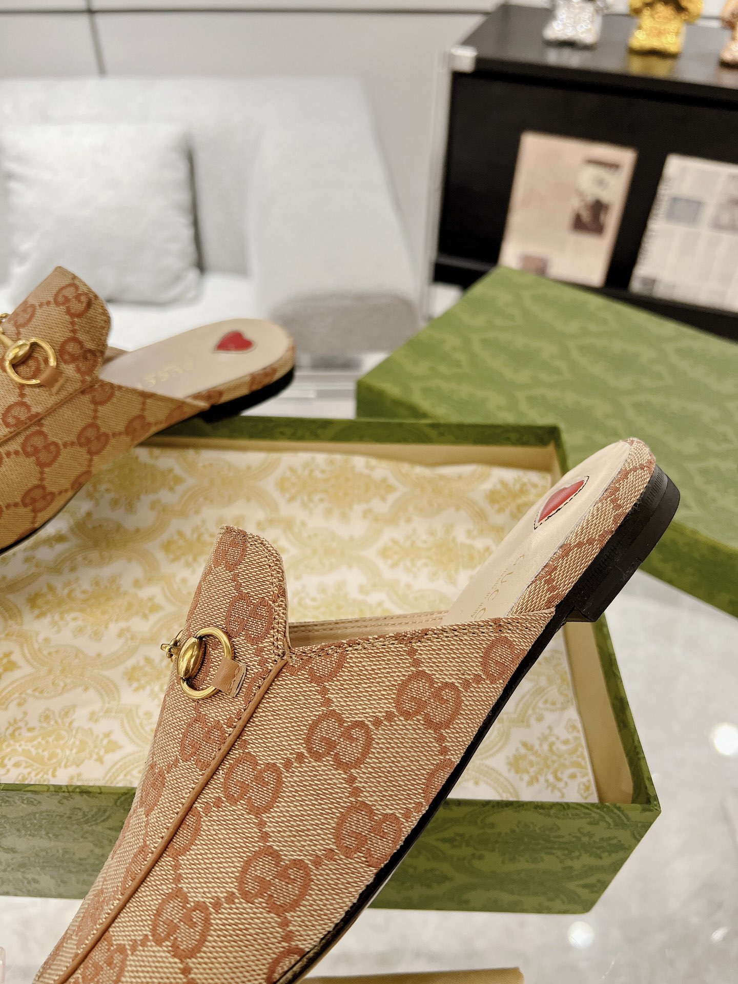 Gucci Princetown GG Slippers Size 35-41