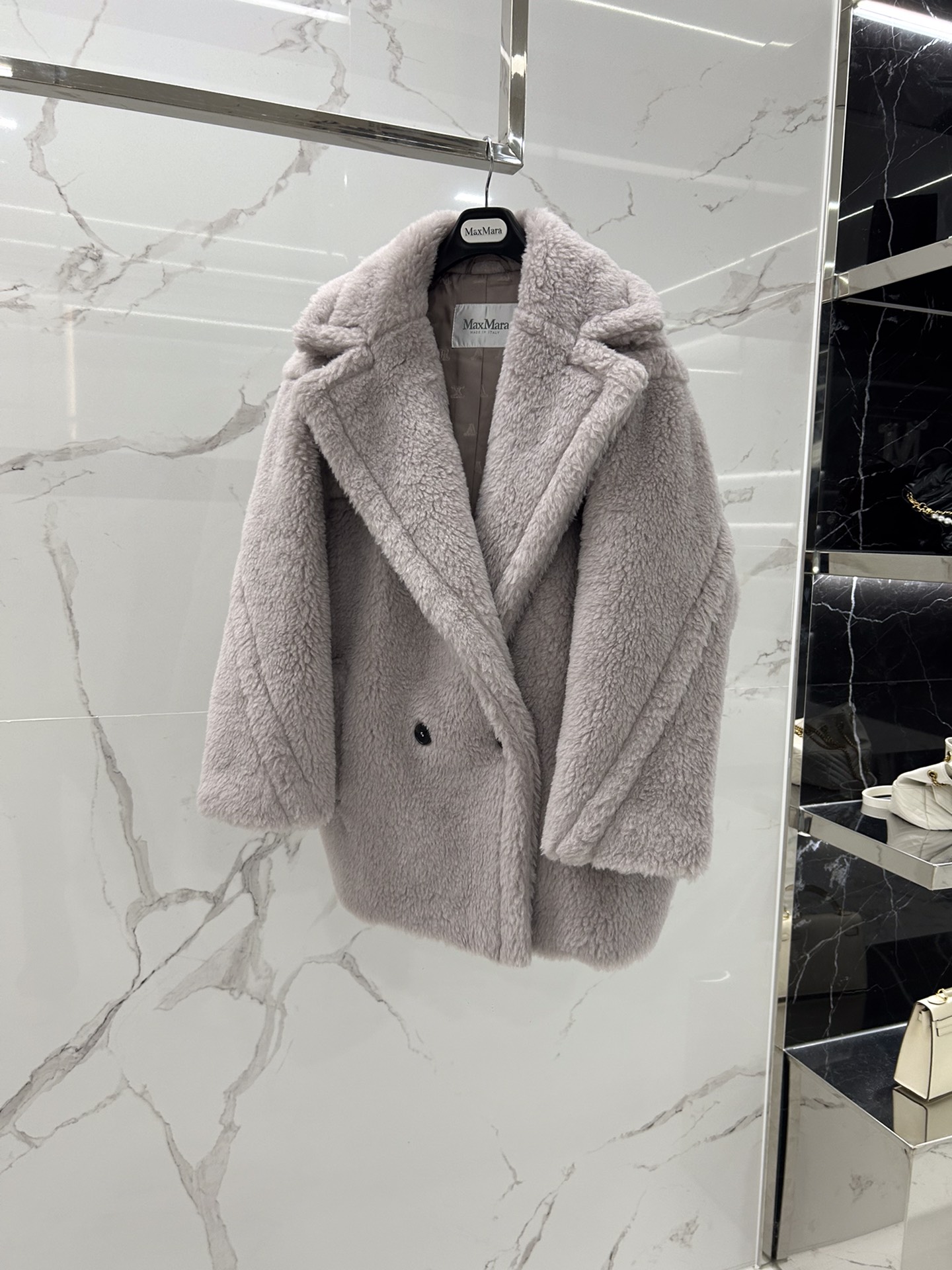 Max Mara Teddy fur Short coat Size XS-M