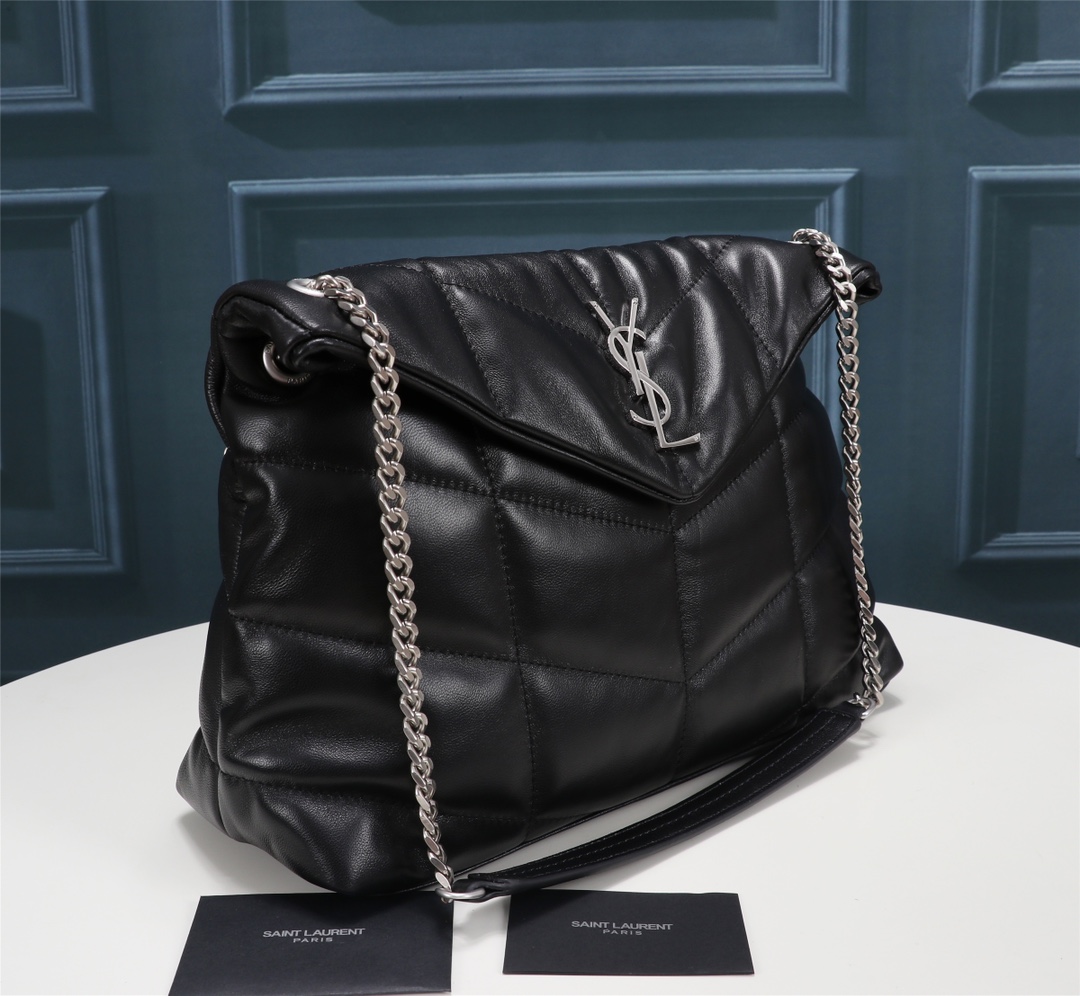 YSL Lou Lou Puffer Women Shoulder Bags Size 35*23*13cm