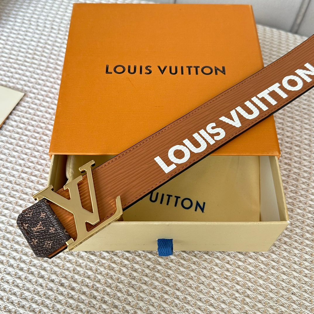Louis Vuitton Men Belt Width 4cm