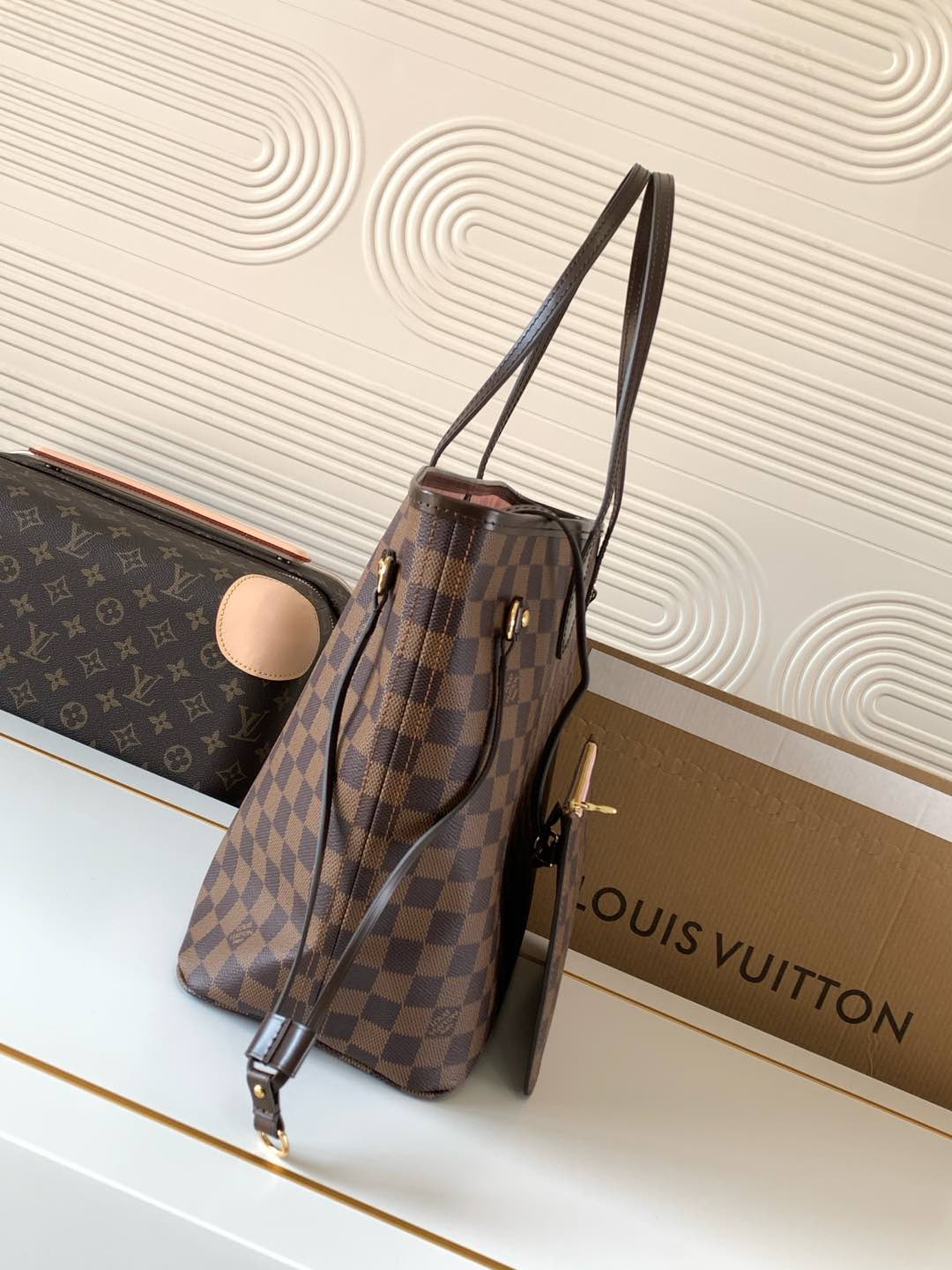 Louis Vuitton N40598 Neverfull MM Tote Bag  Size 31*28*14cm