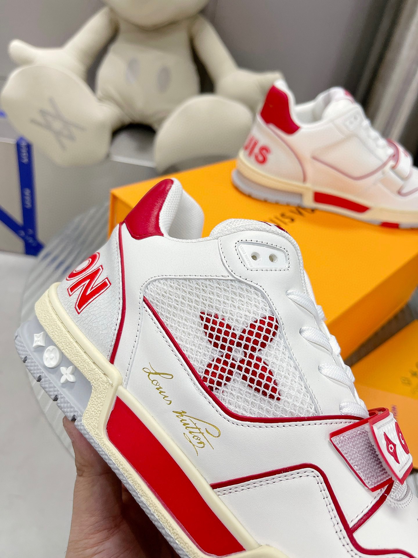 Louis Vuitton LV Trainer Velcro Strap Sneaker Size 36-46