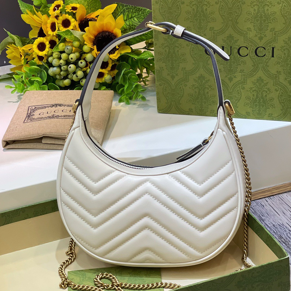 Gucci GG Marmont Half-moon-shaped Bags for Women Size 21*11*5cm