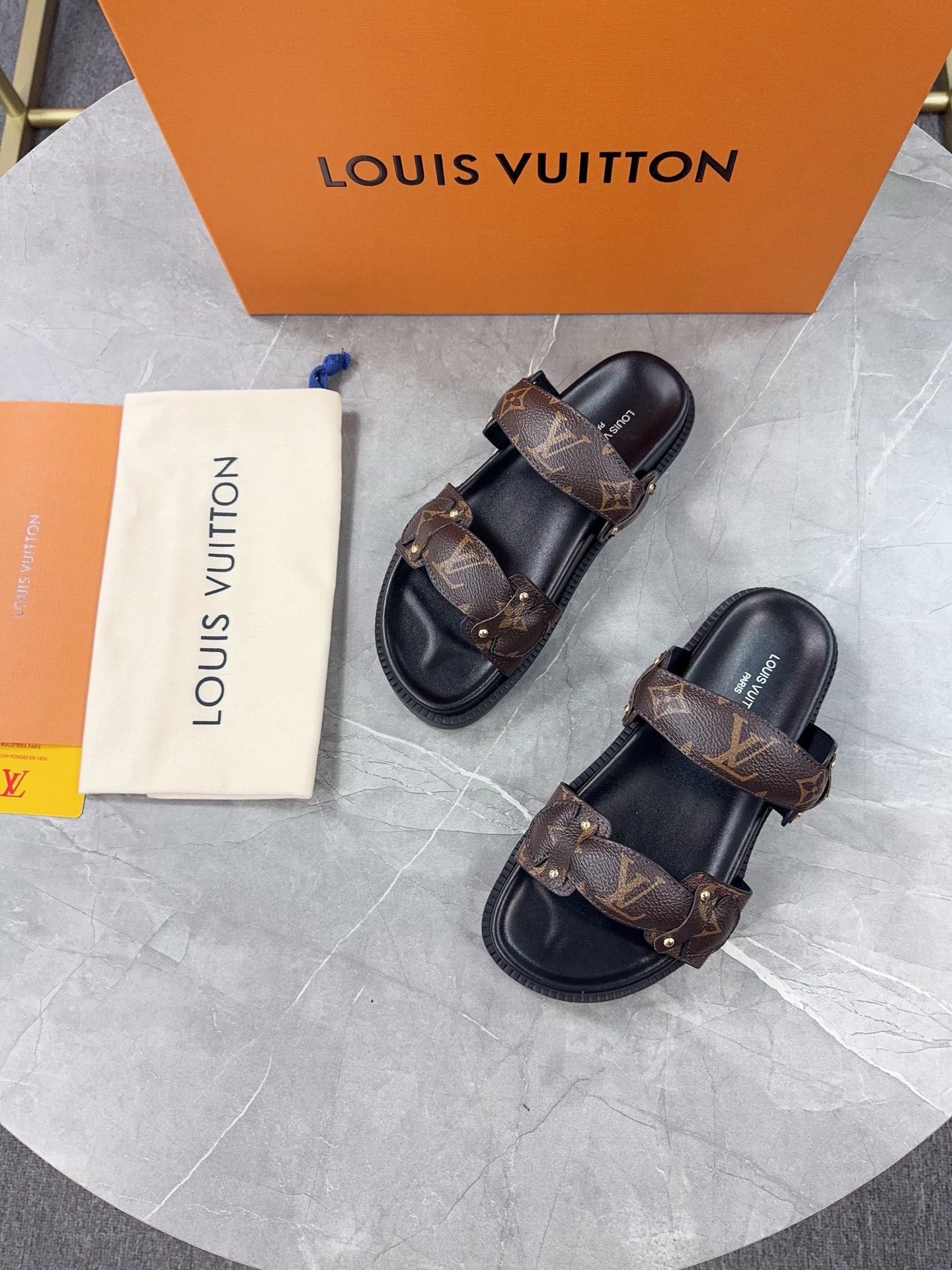 Louis Vuitton Pool Pillow Flat Comfort Slippers Size 36-46