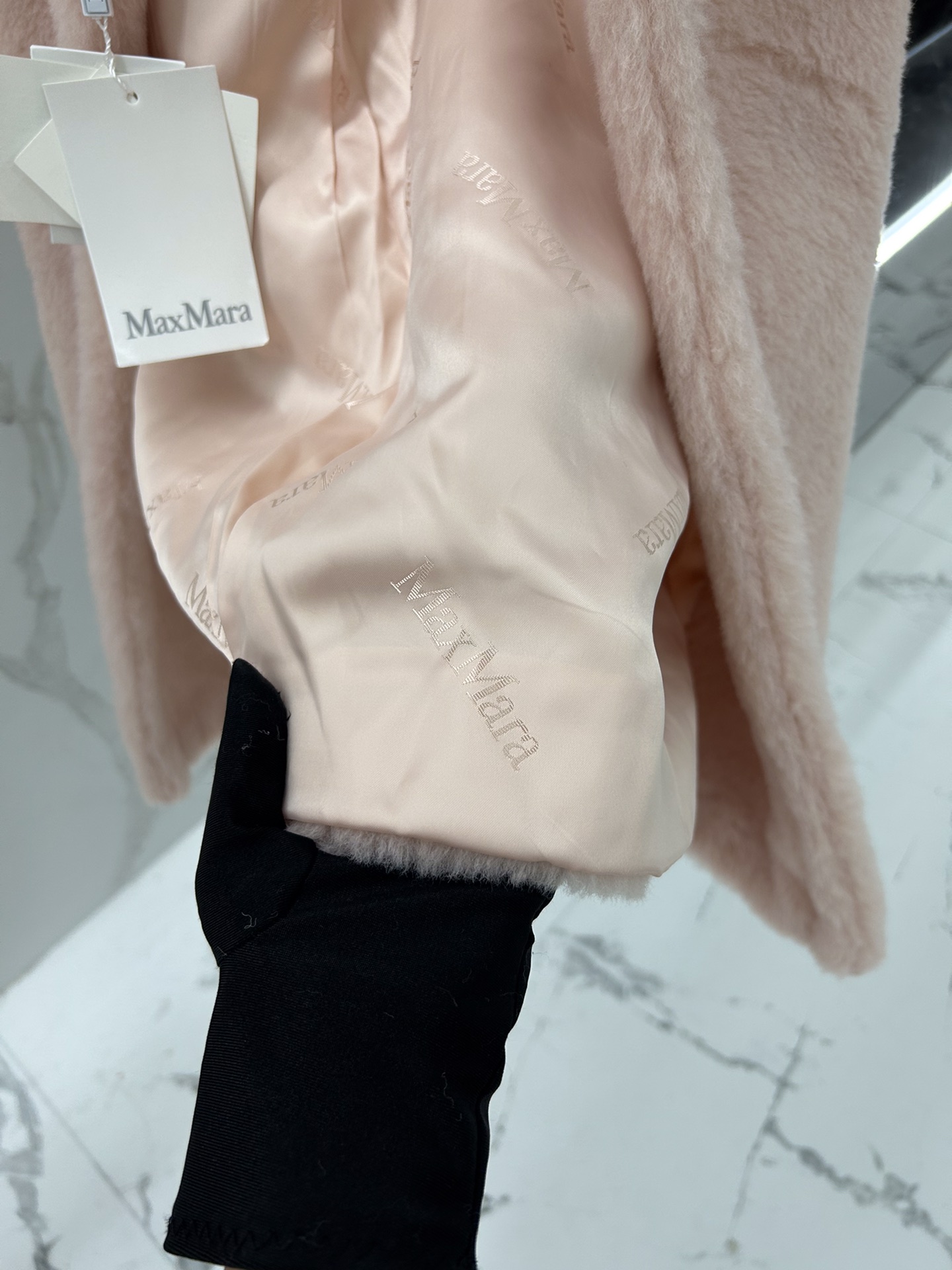 Max Mara Teddy fur long coat Size XS-M