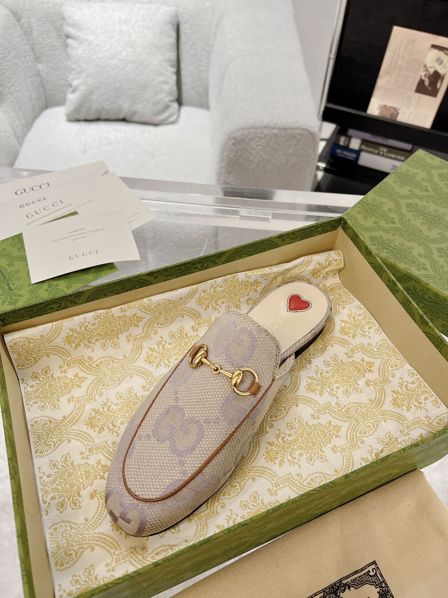 Gucci Princetown GG Slippers Size 35-41