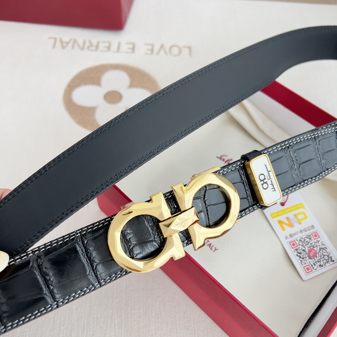 Ferragamo Men Belt Width 3.5cm