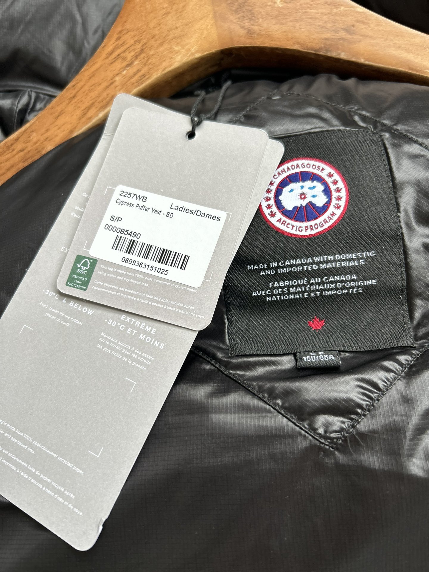 Canada Goose E2257WB Cypress Women Winter Vest Size XS-XL