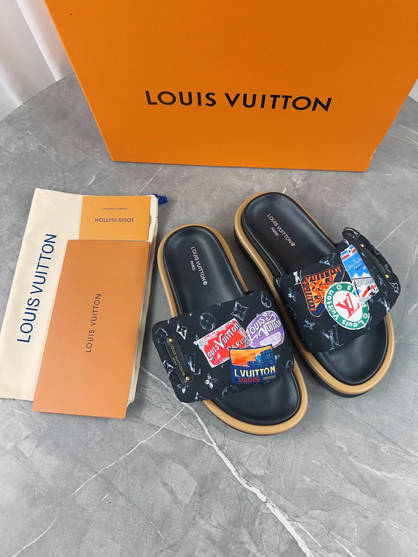 Louis Vuitton 2024ss Pool Pillow Comfort Slippers Size 36-45
